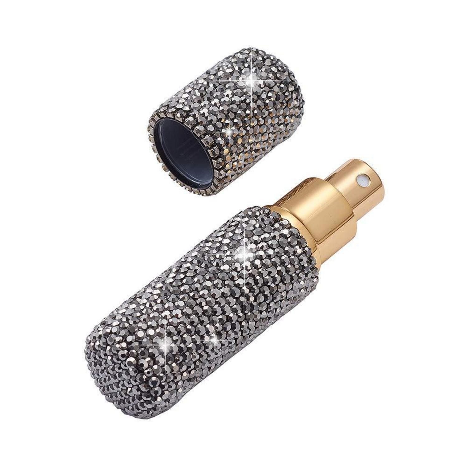 LuxusKollektion Parfümzerstäuber Parfümzerstäuber 10ml Glitzer Schwarz