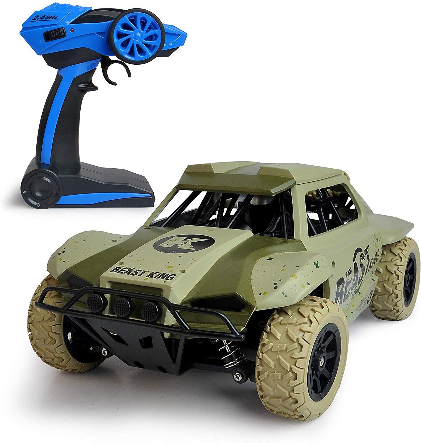 FunTomia Spielzeug-Auto Ferngesteuertes RC Auto – Wüstenbuggy für Kinder ab 8 Jahren