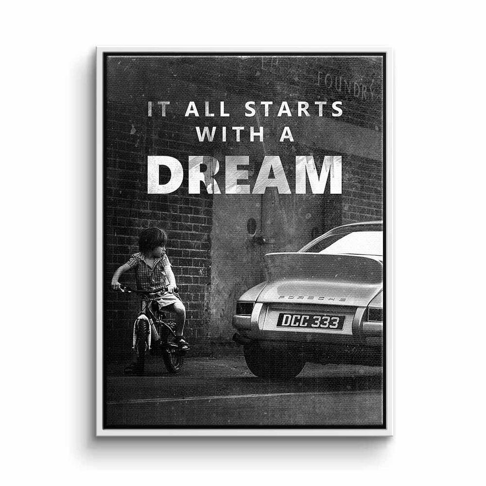 DOTCOMCANVAS® Leinwandbild, Leinwandbild It all starts günstig online kaufen