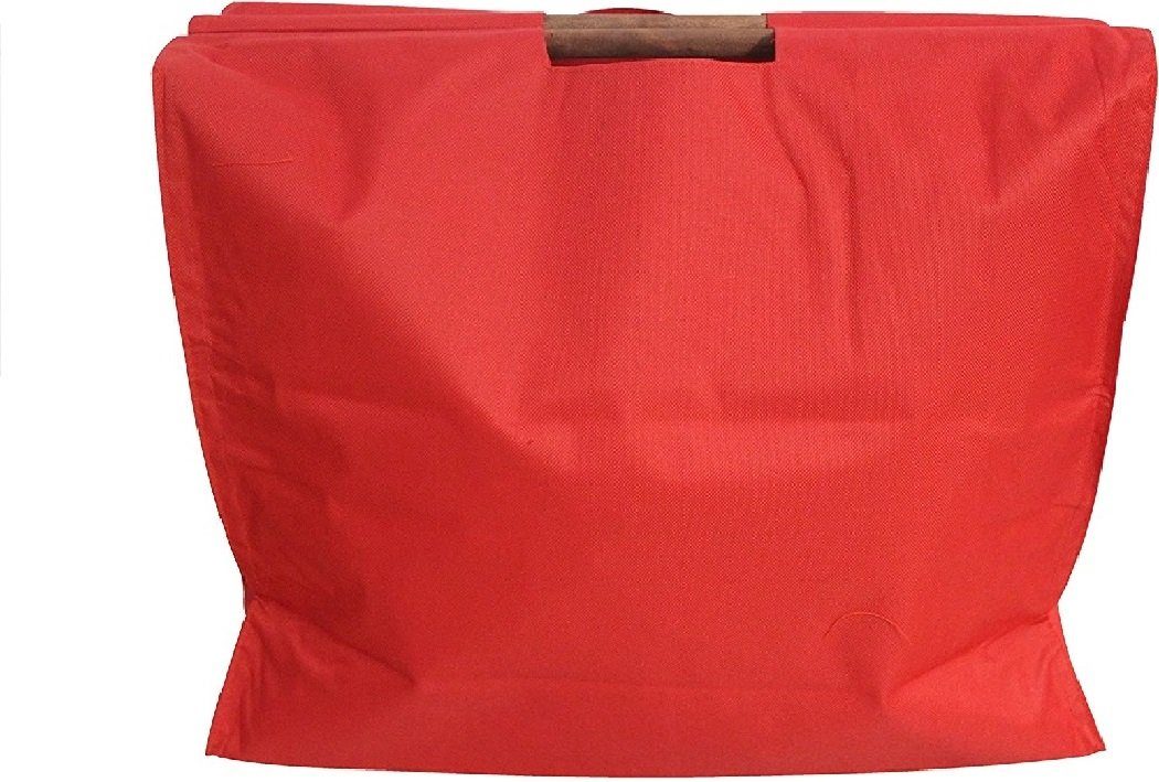 JOKA international Shopper Shoppertasche in rot, Tasche mit Holzgriffen