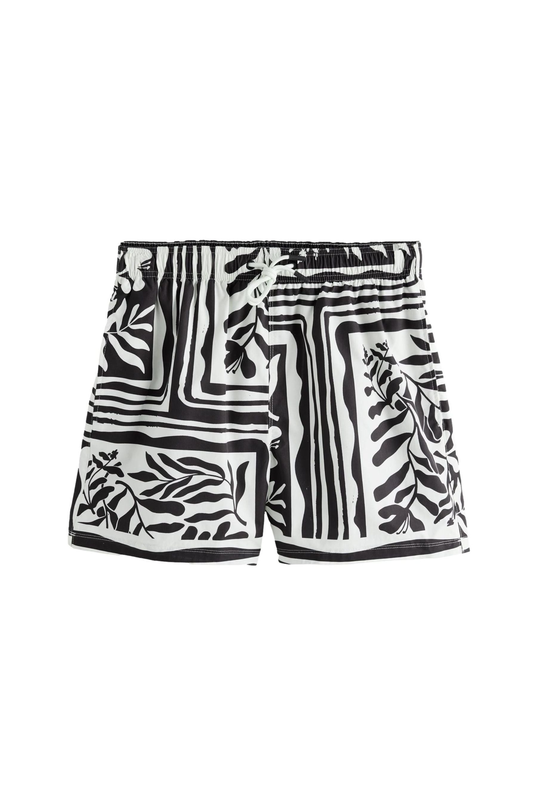 Next Badeshorts Badeshorts mit Kachel-Print, 5{dq} (1-St)