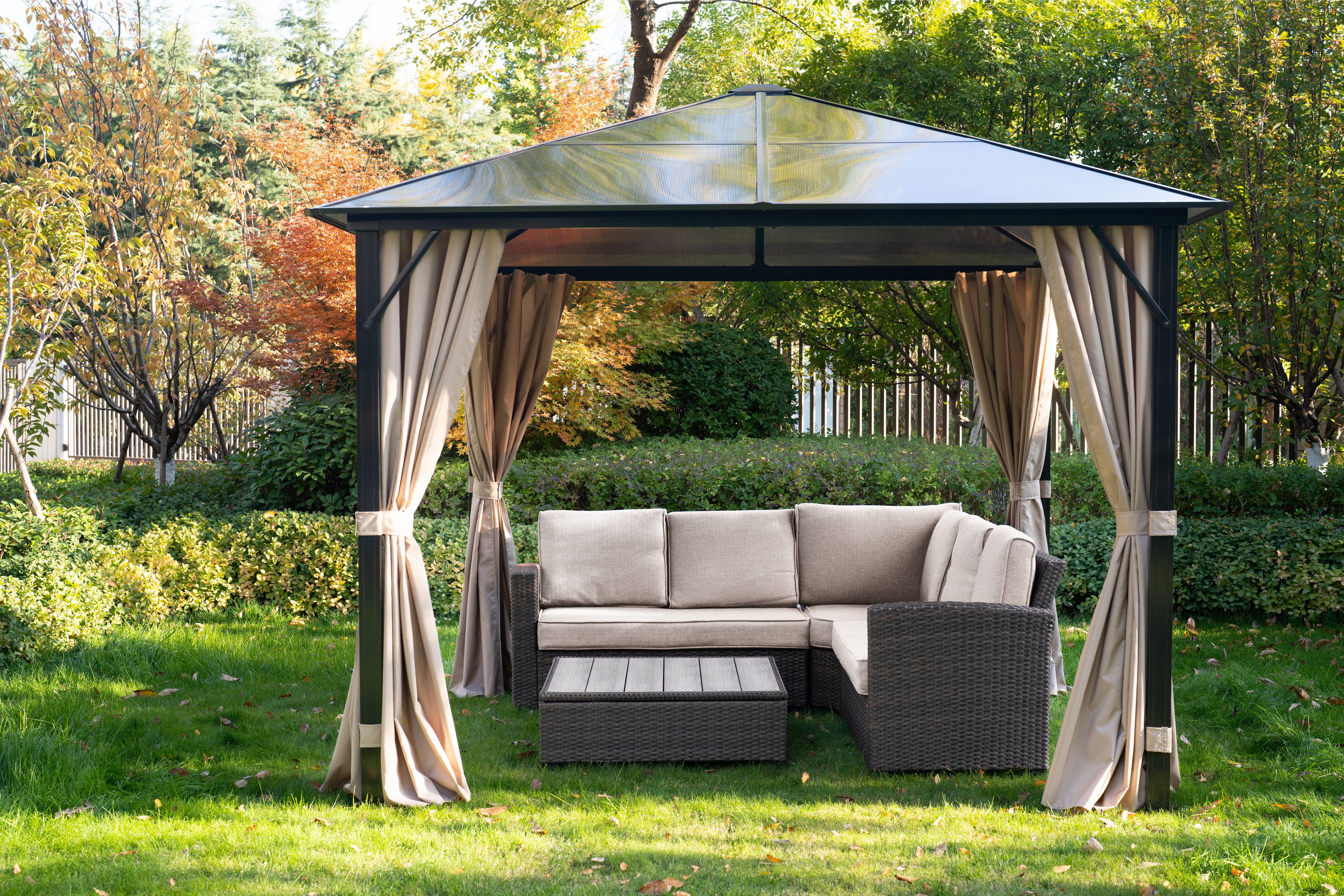 KONIFERA Pavillon Aruba 2.0, mit 4 Seitenteilen, Gestell aus Aluminium, Dac günstig online kaufen