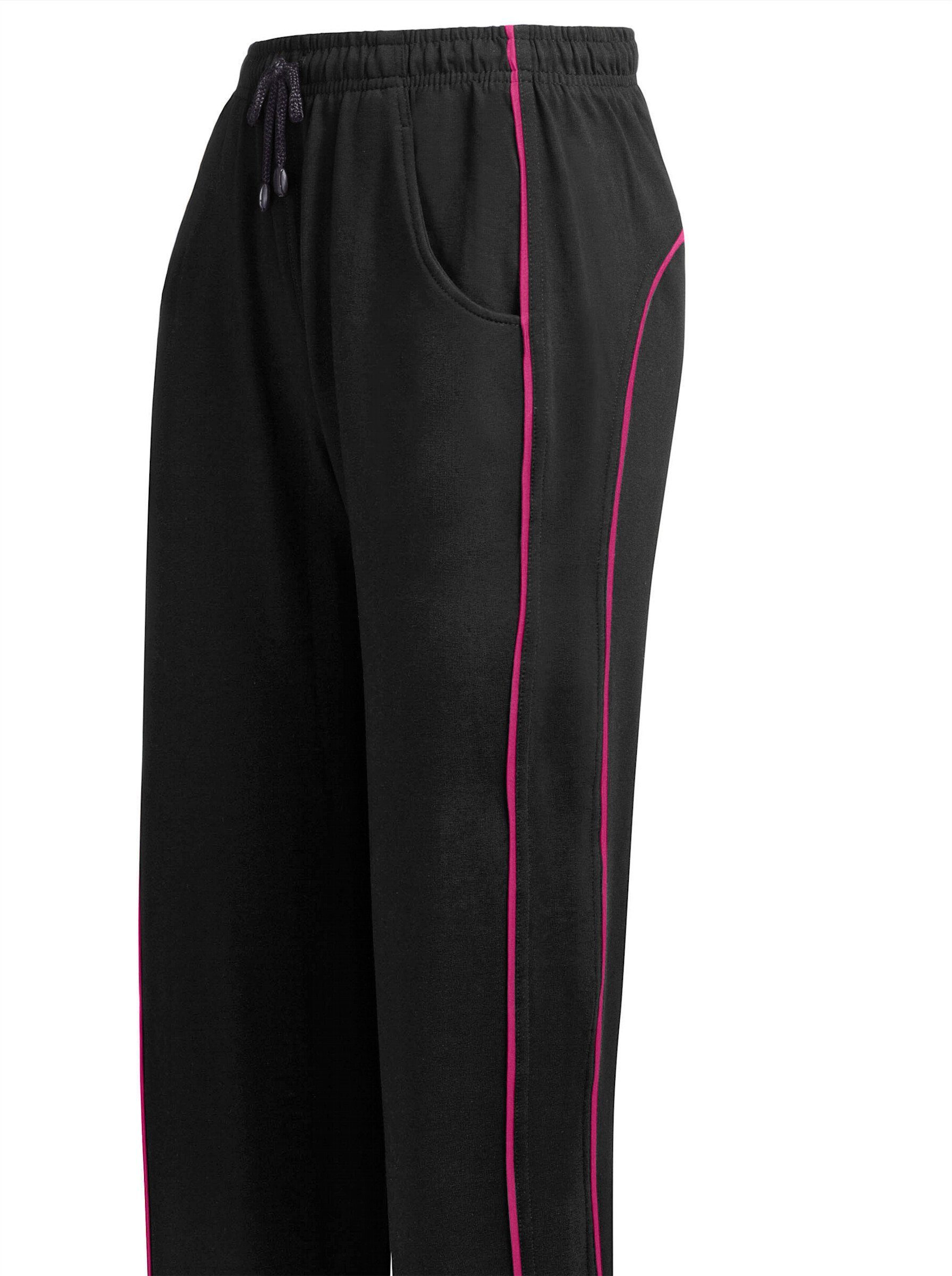 schwarz-pink Jogginghose WITT WEIDEN