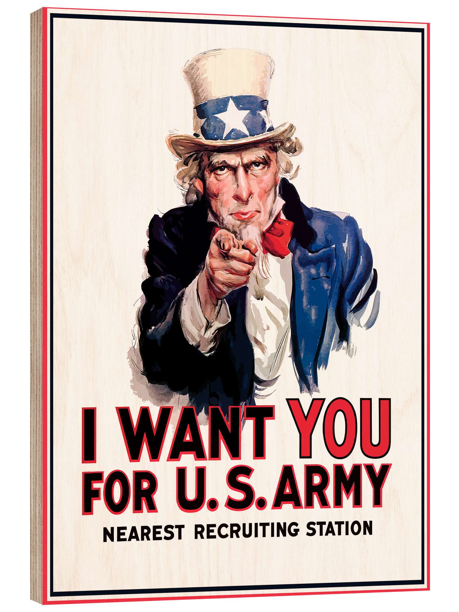 Posterlounge Holzbild John Parrot, I want günstig online kaufen