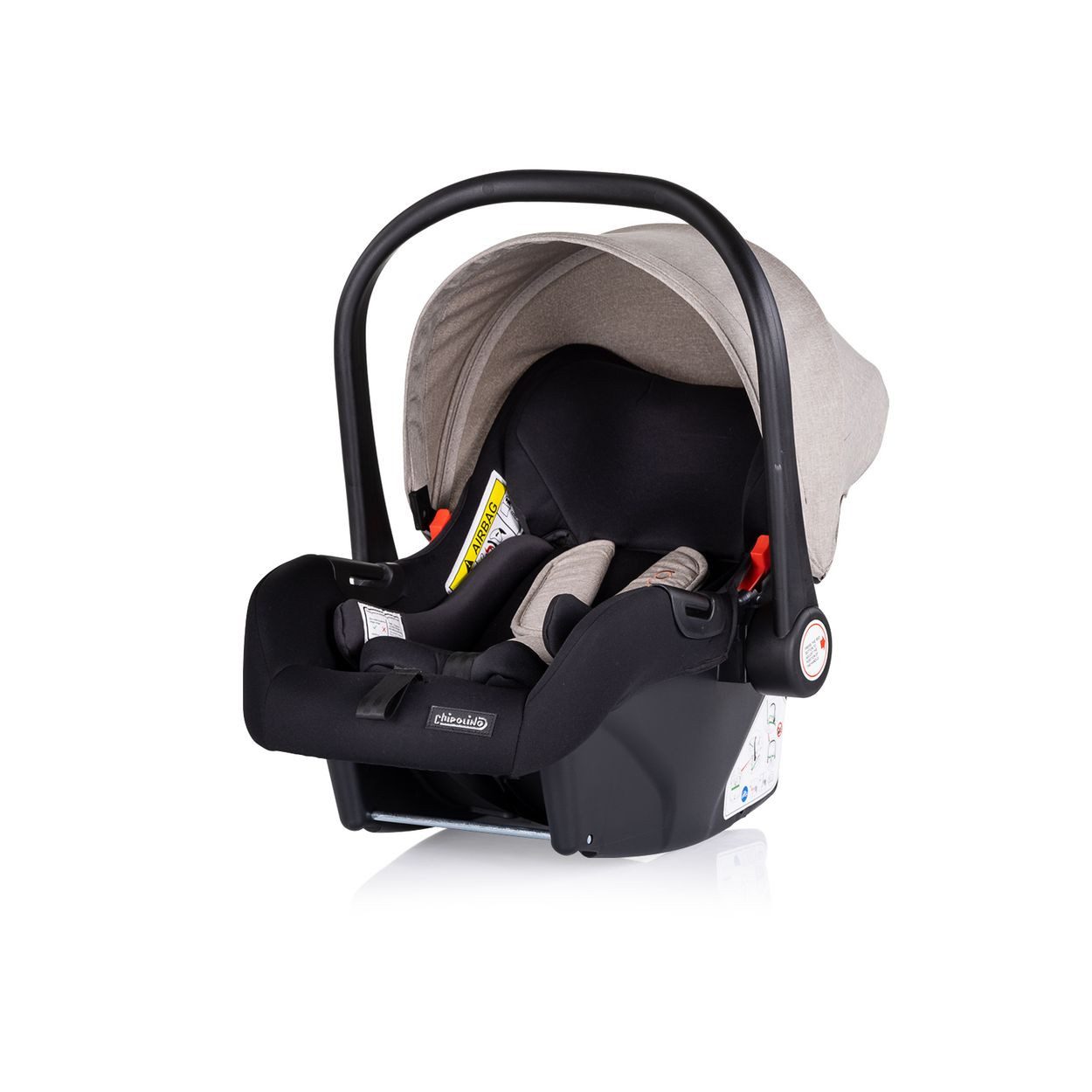 Chipolino Kombi-Kinderwagen Kombikinderwagen Ultera 3 in 1, Babyschale Fußabdeckung klappbar Korb
