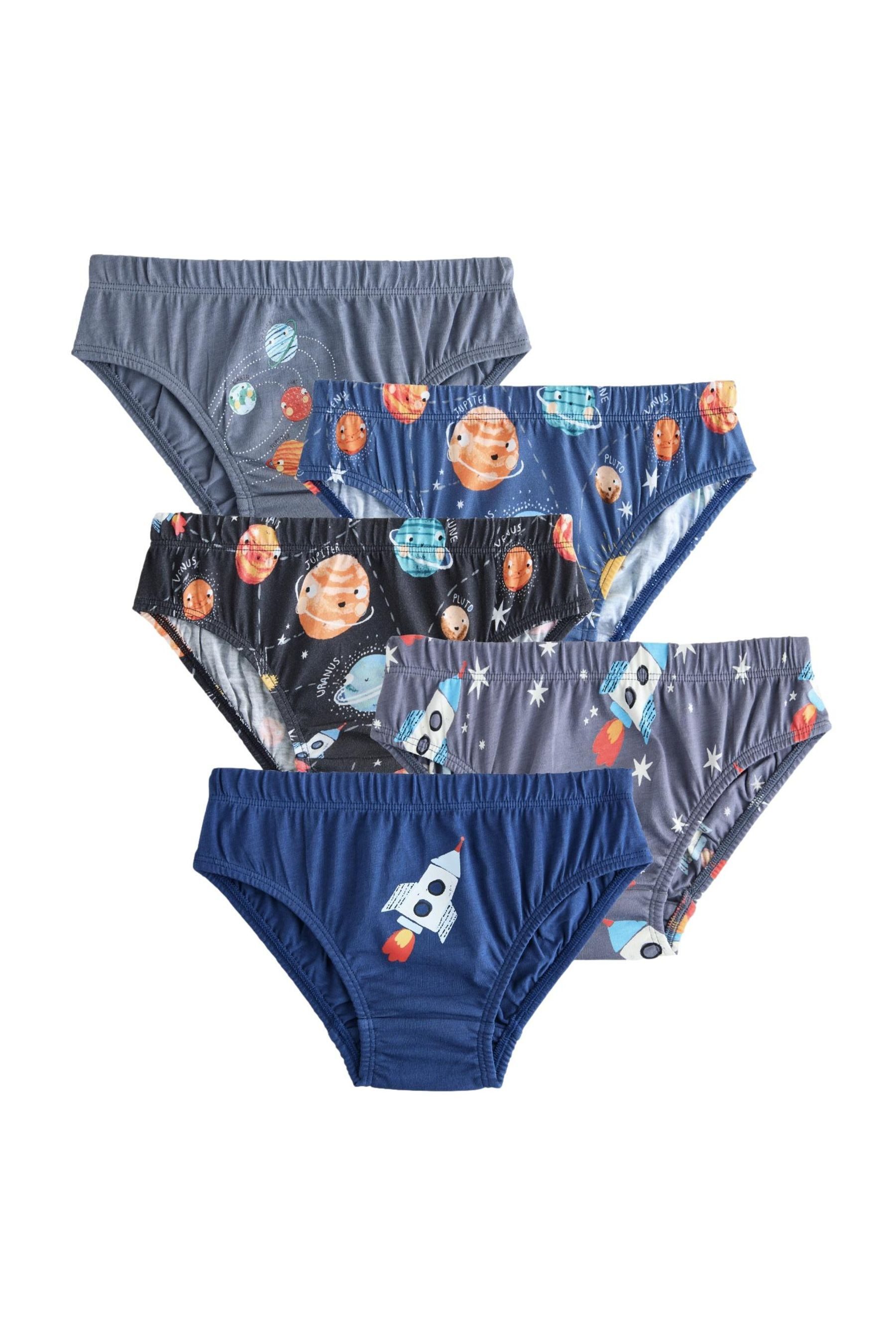 Next Slip Unterhosen mit Print aus 100 % Baumwolle, 5er-Pack (5-St)