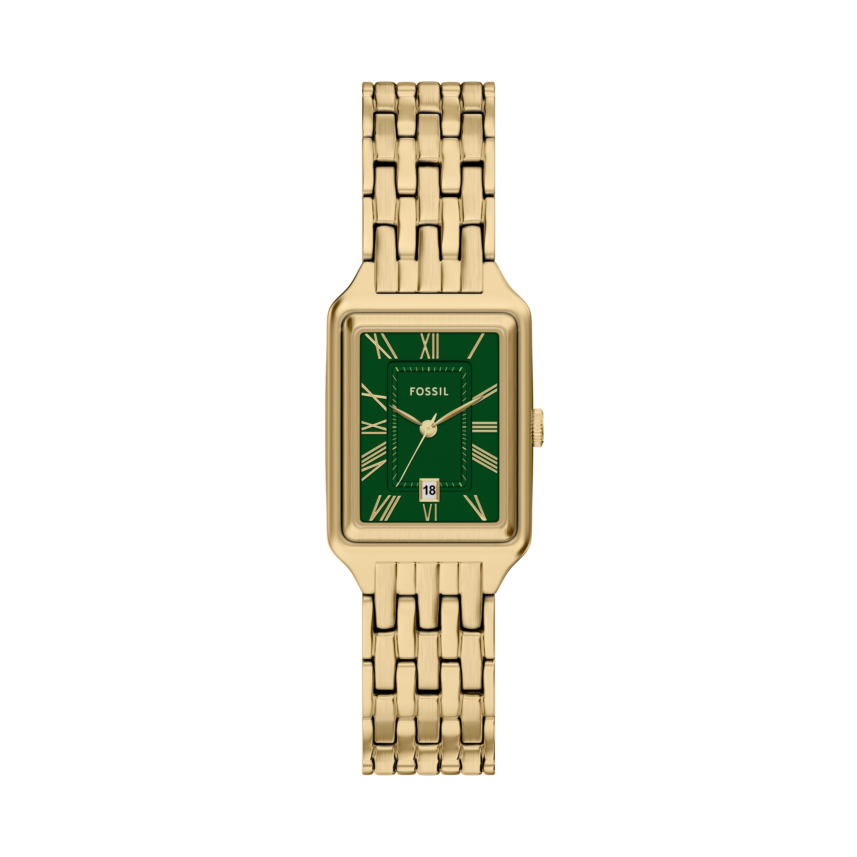 Fossil Quarzuhr RAQUEL ES5452, Armbanduhr, Damenuhr, Edelstahlarmband, analog, Tag