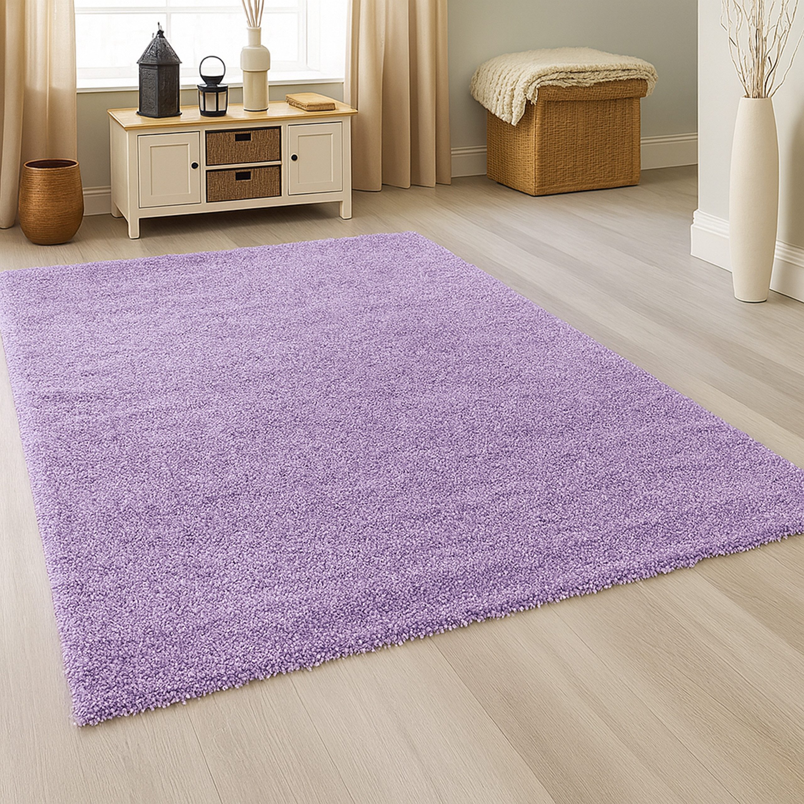 Carpetia Hochflor-Teppich Modernes Shaggy-Design, rechteckig, Höhe: 30 mm, weich, pflegeleicht, strapazierfähig