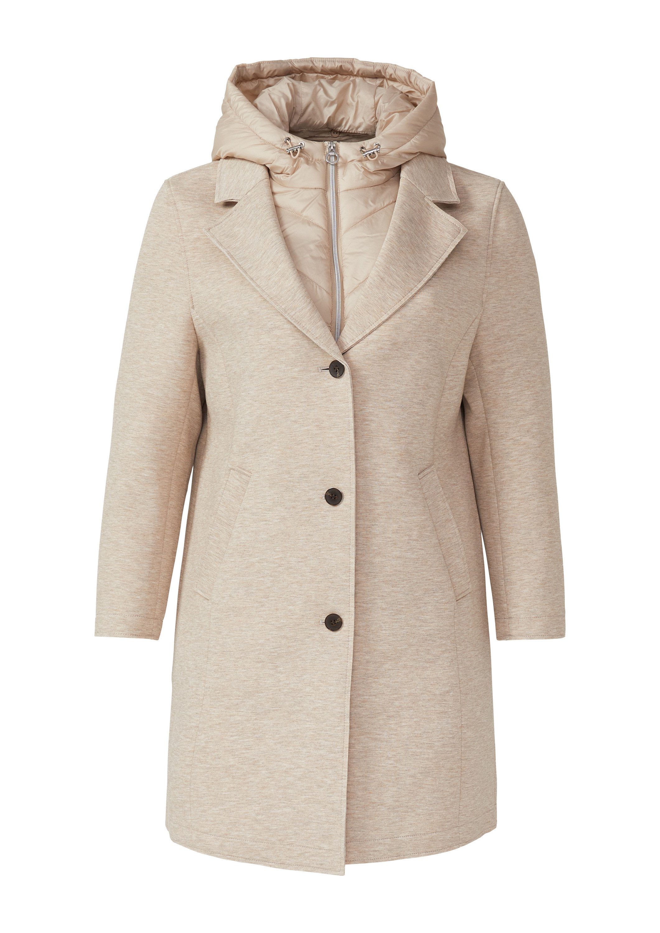 s.Oliver Funktionsmantel Outdoor-Mantel Scuba-Mantel mit abnehmbarer Kapuze günstig online kaufen