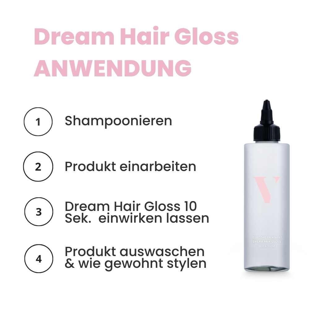 Sofortpflege Silk Second 10 für Treatment Sekunden Kur & Hair Glanz Haarkur Dream Gloss & VENICEBODY Shine, 10