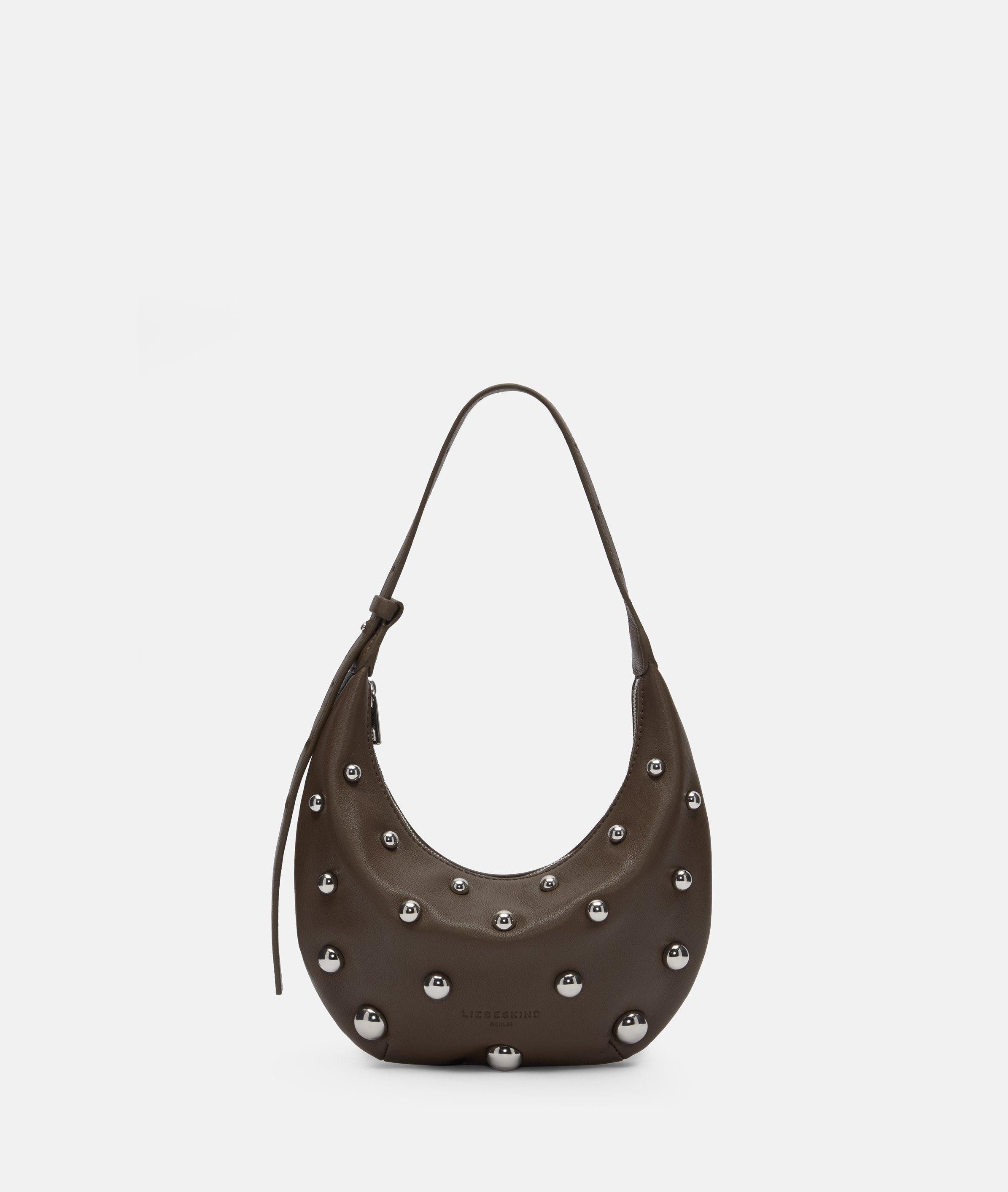 Liebeskind Berlin Schultertasche Hobo, Kleine Hobo-Bag aus natürlich genarbtem Leder