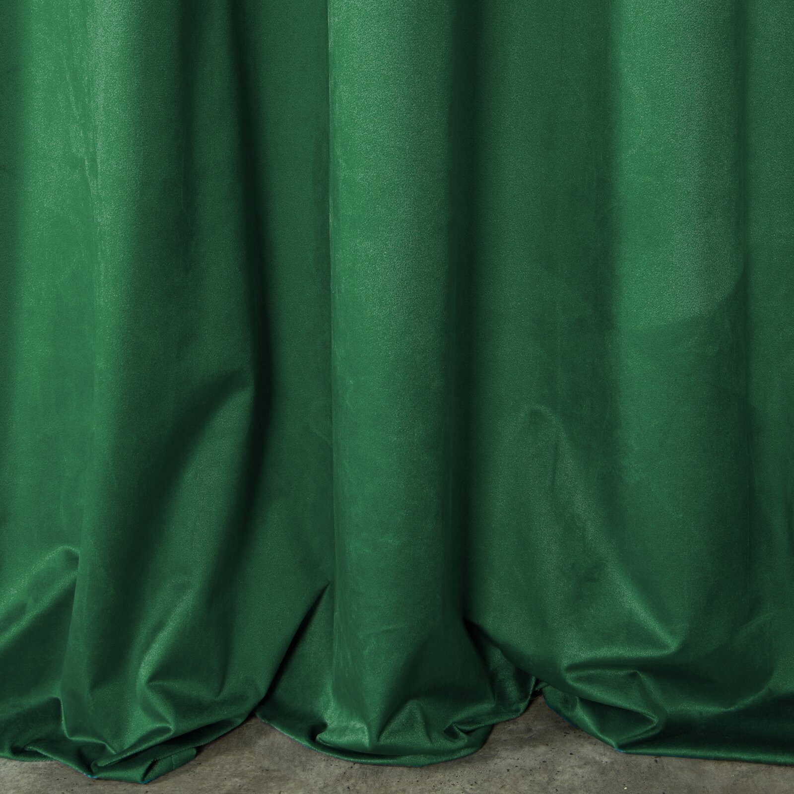 Design91 Vorhang Samtvorhänge 140x270 cm 135x300 cm (1 St), Kräuselband, blickdicht, Samt, Wohnzimmer Tunnelzug – Bild 4 von 5