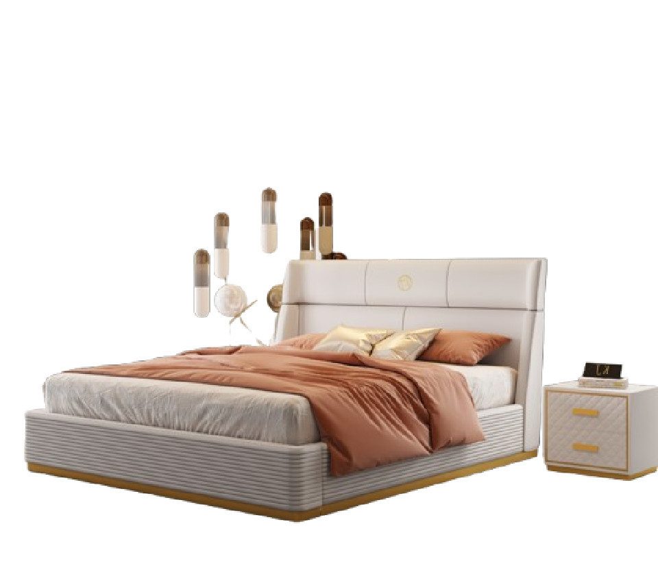 Xlmoebel Bett Modernes Design Bett xxl Betten Luxus Stil Doppel Hotel Textil (1-tlg., Bett), Hergestellt in Europa