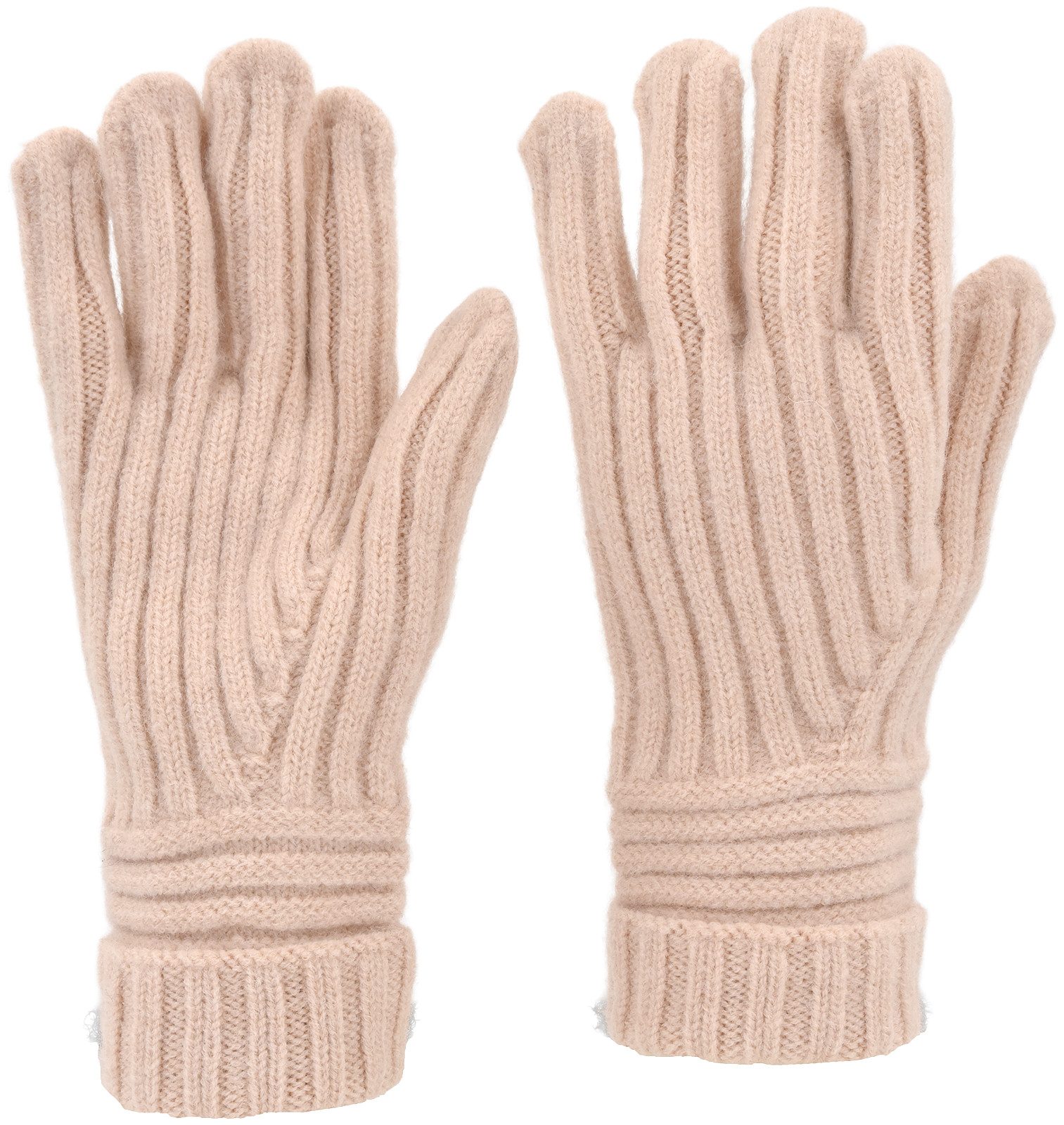 styleBREAKER Strickhandschuhe Strickhandschuhe mit Rippenmuster (1-St)