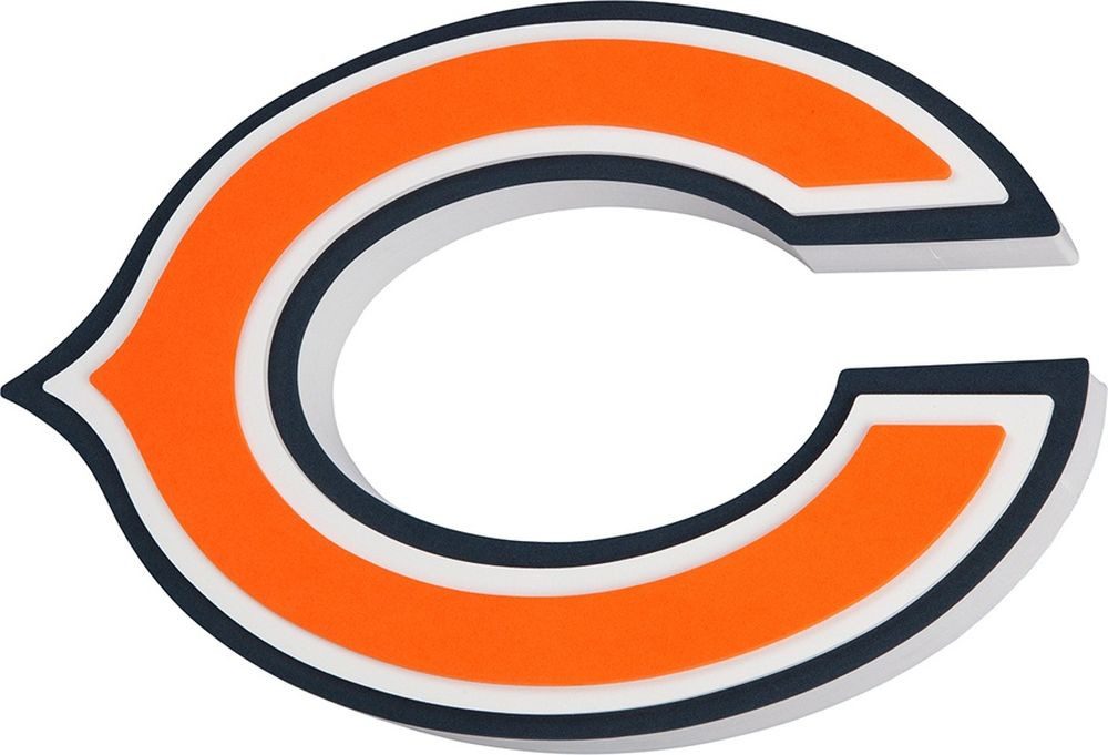 Chicago Bears Dekoobjekt 3D FanFoam Super Size Wall Sign