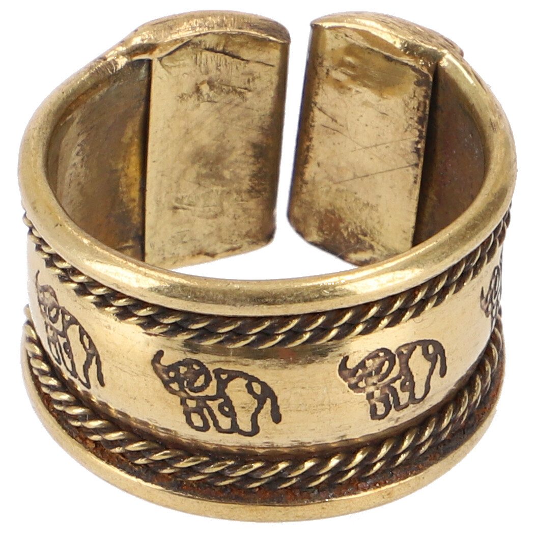 Guru-Shop Fingerring Breiter Modeschmuck Ring aus Indien, Boho.. günstig online kaufen