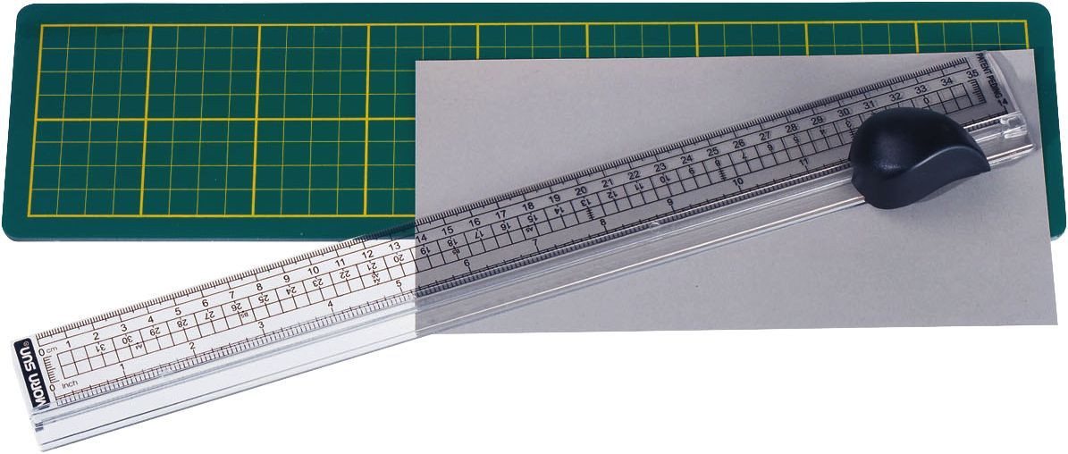 Thumbnail - ALCO Lineal Schneidelineal mit Matte aus Kunststoff 35 cm transparent