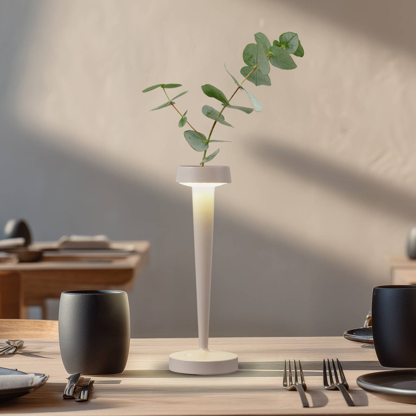 Lucande Tischleuchte Lea, Enthalten, LED 2 W gesamt, warmweiß