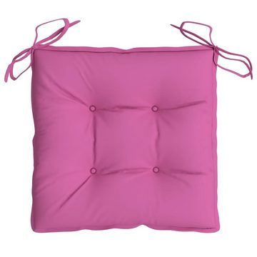 vidaXL Polsterauflage Stuhlkissen 6 Stk Rosa 40x40x7 cm Stoff