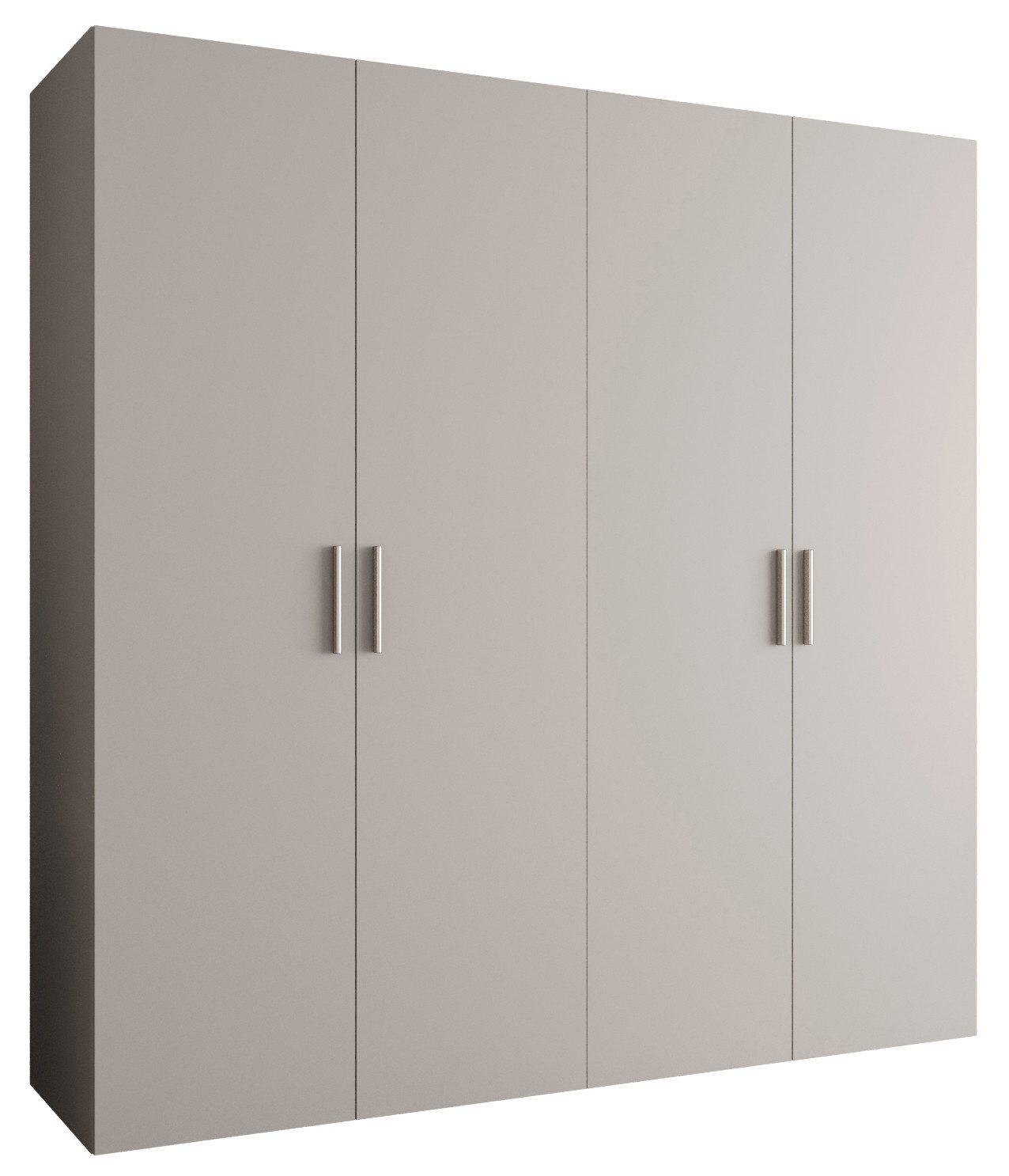 ABIKS MÖBEL Drehtürenschrank BARI 1 Schlafzimmerschrank mit Kleiderstange und Regalen Garderobenschrank Kleiderschrank in 5 verschieden Breiten und 4 Farben