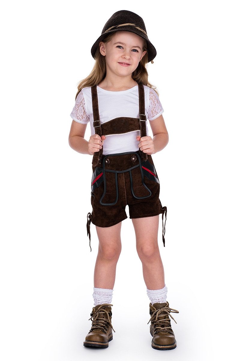 Lusana Trachtensocken Kniestrümpfe Kinder - L380K - weiß