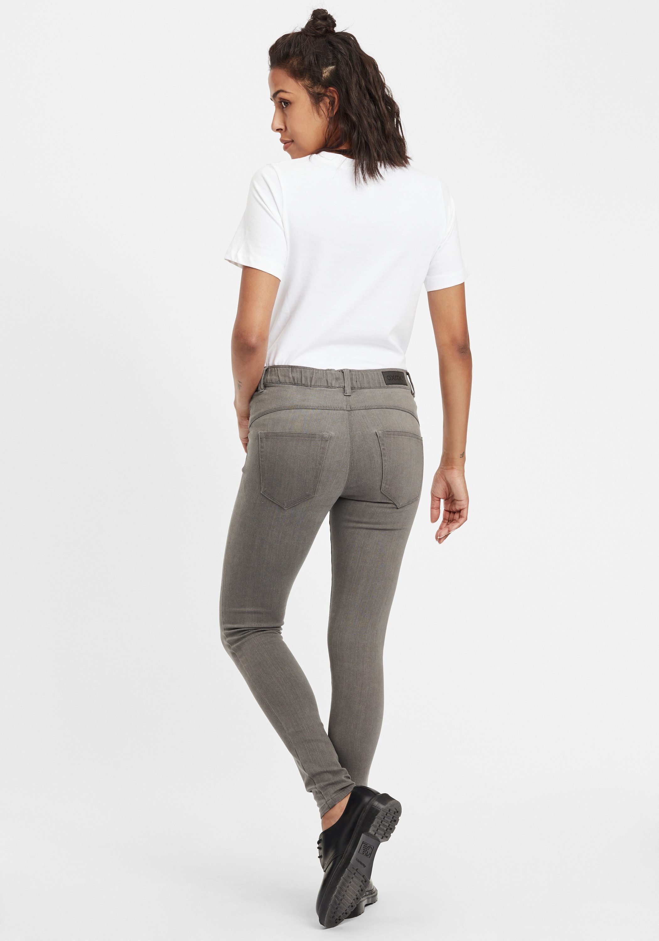 OXMO Jeansleggings OXGesine Stretch Hose Jeggings mit angedeuteten Taschen