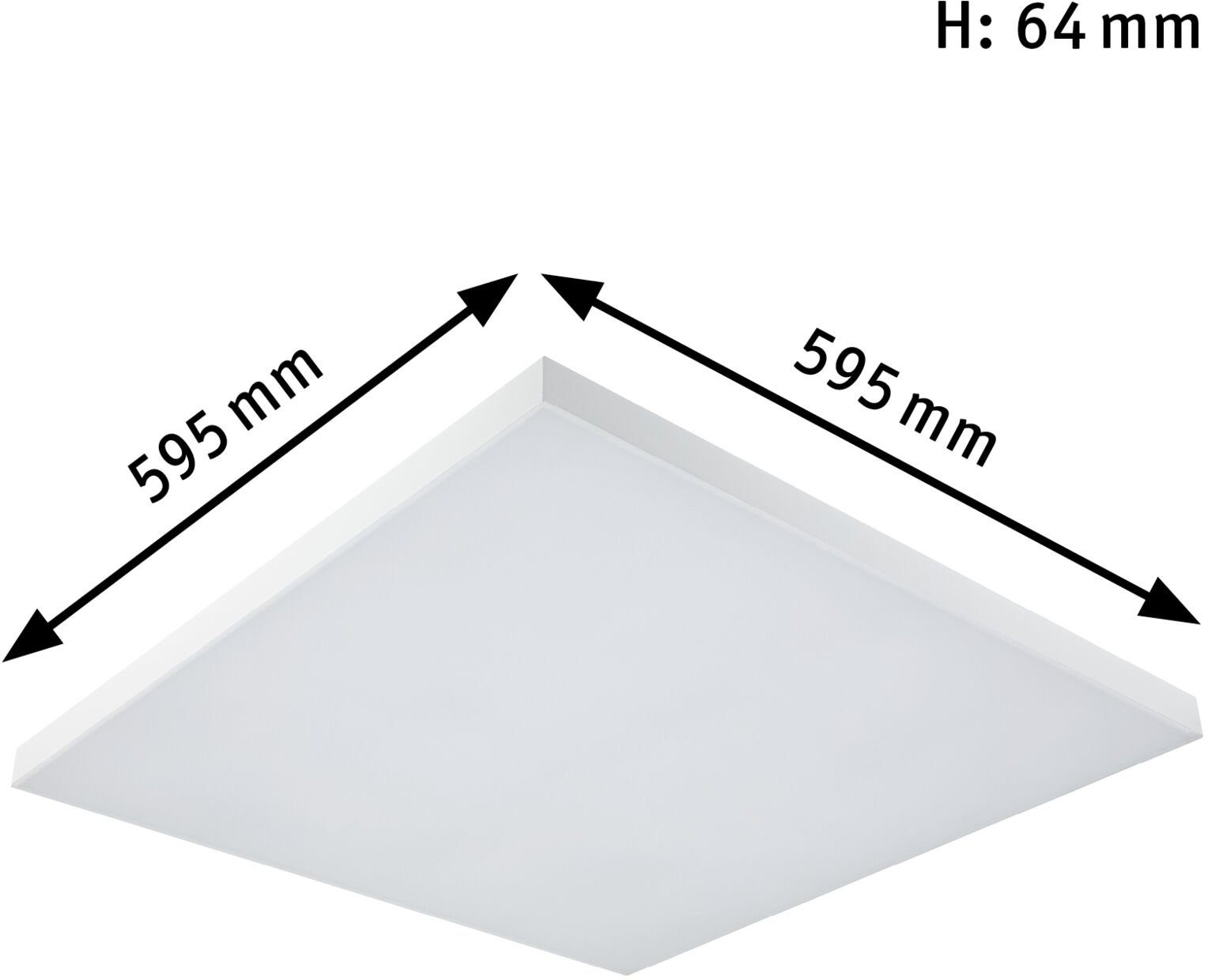 integriert, Velora Rainbow, LED Panel Tageslichtweiß Paulmann LED fest