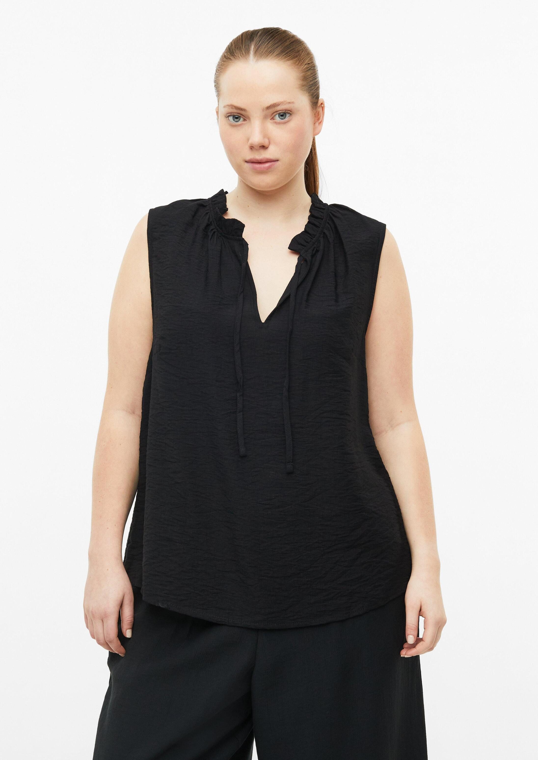 QS Blusentop Bluse Blusentop aus Viskosemix