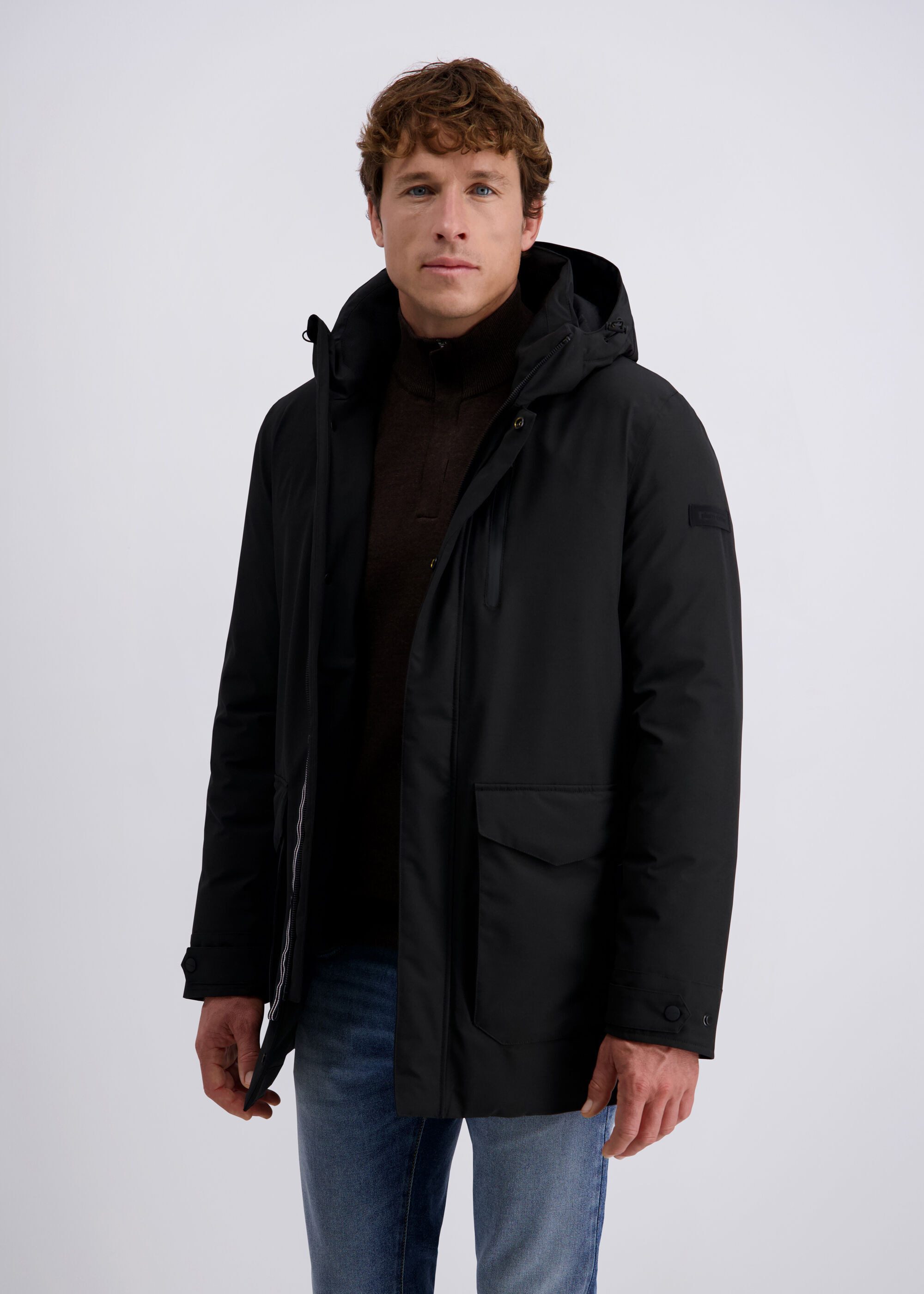 Pierre Cardin Winterjacke (1-St) mit Kapuze günstig online kaufen