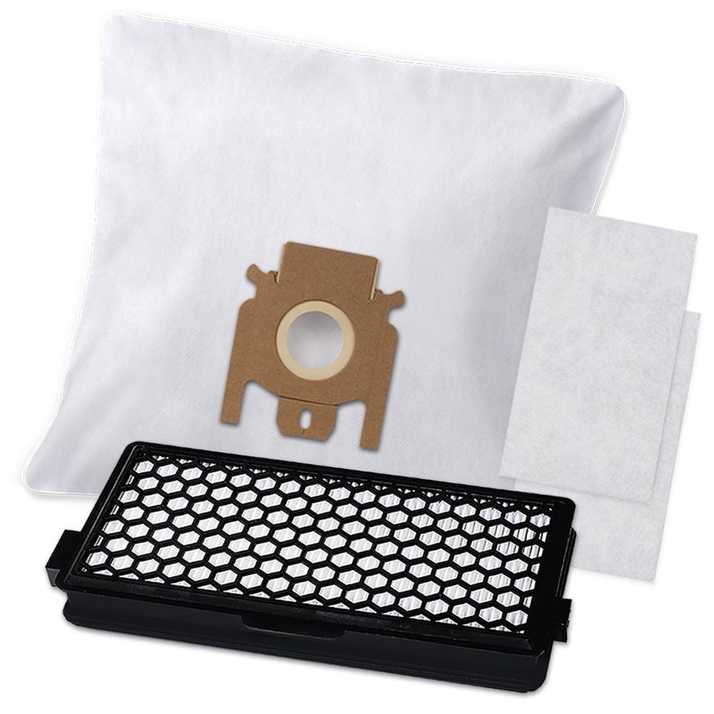 PRIMEBAG HEPA-Filter + 10 Staubsaugerbeutel passend für MIELE S5 ECOLINE GREE