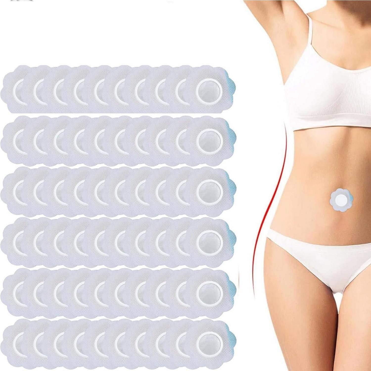 LuxusKollektion Entgiftungspflaster Bauchnabelpflaster 60 Stück für Rizinusöl selbstklebend