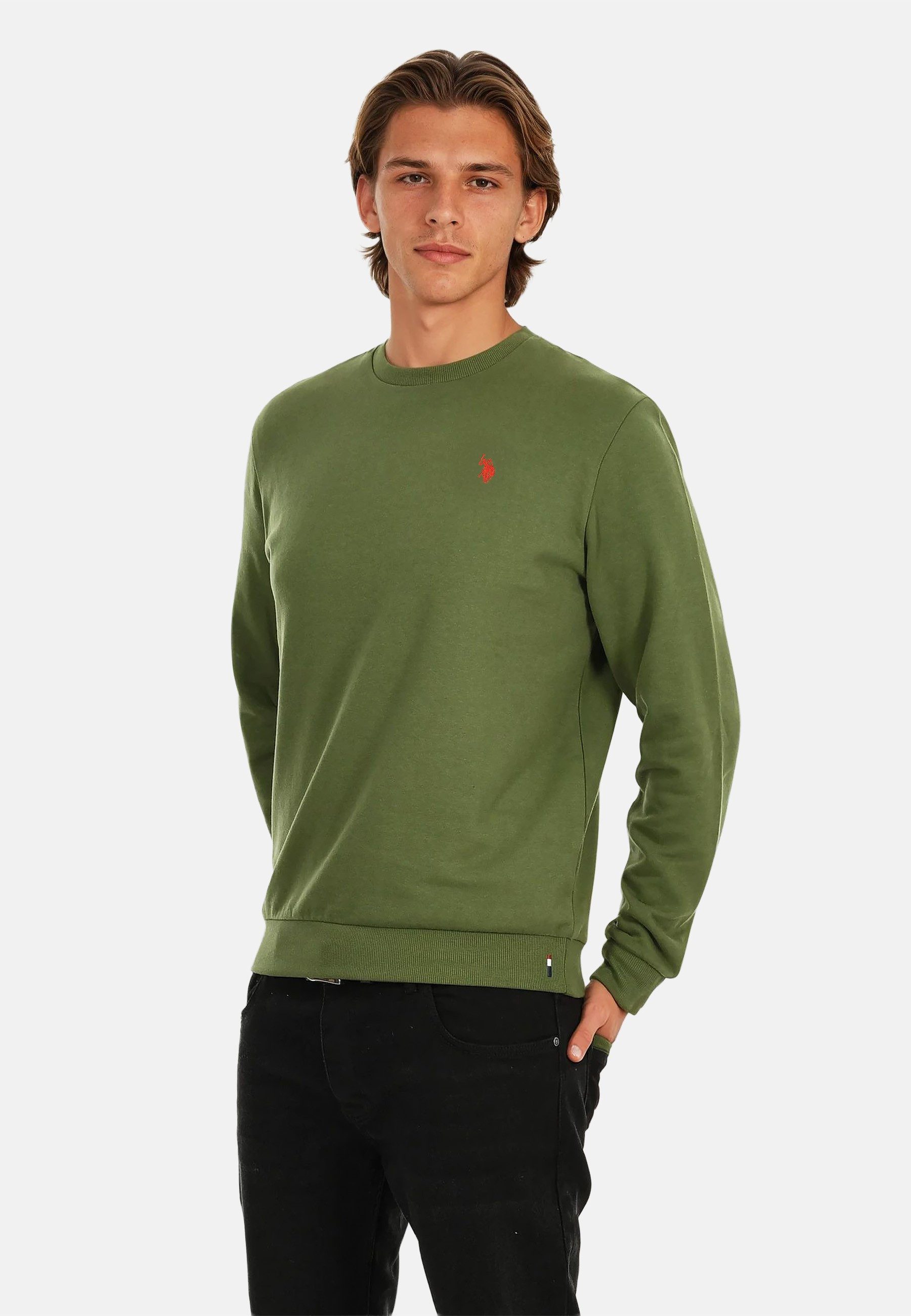 U.S. Polo Assn. Rundhalspullover Pullover USJaxxon – Herren Sweatshirt mit günstig online kaufen