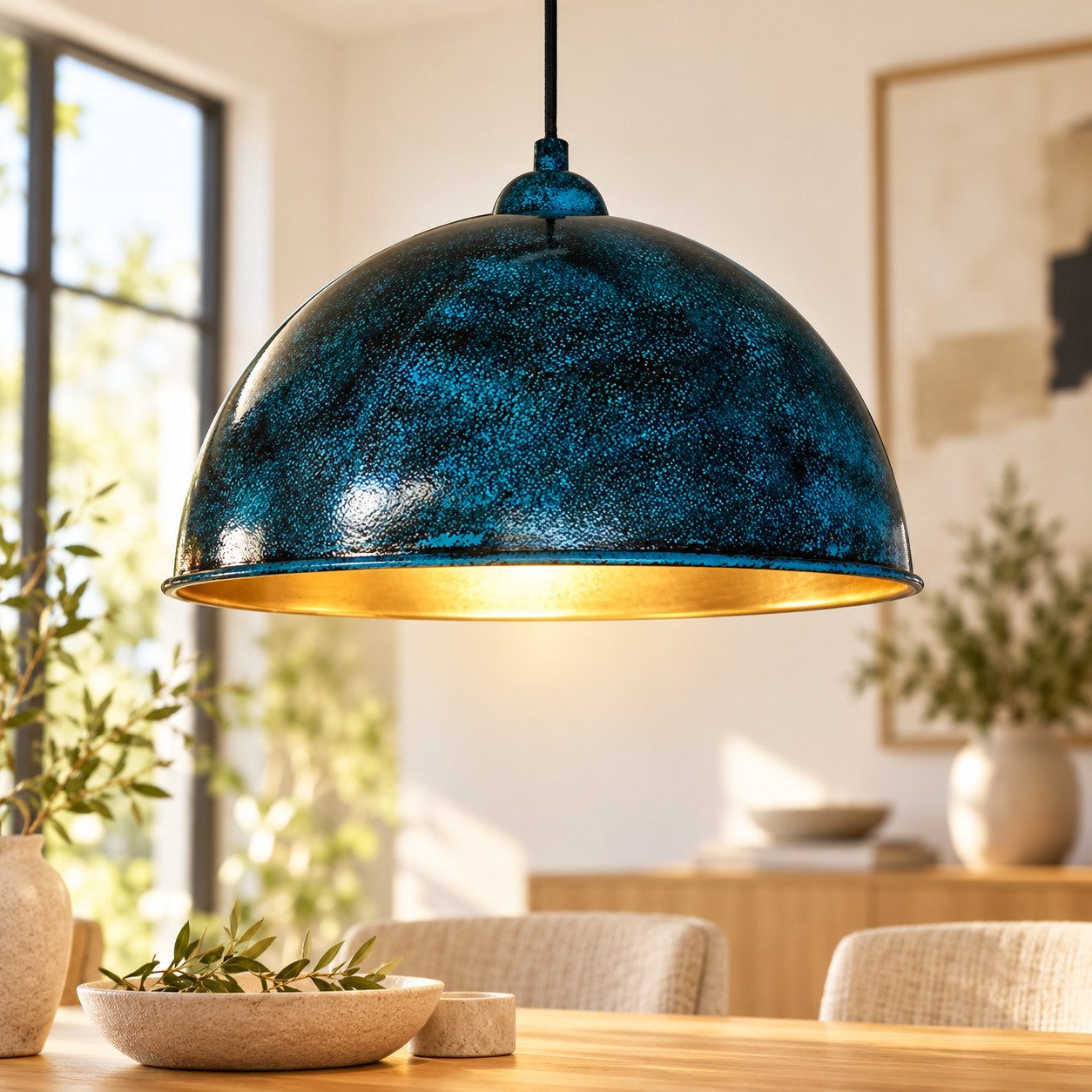 Bamyum Pendelleuchte Bamyum Pendelleuchte Ø30cm Vintage Metall Lampe