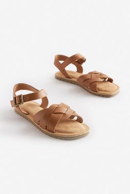 Next Geflochtene Ledersandalen - Breite Passform Sandale (1-tlg)