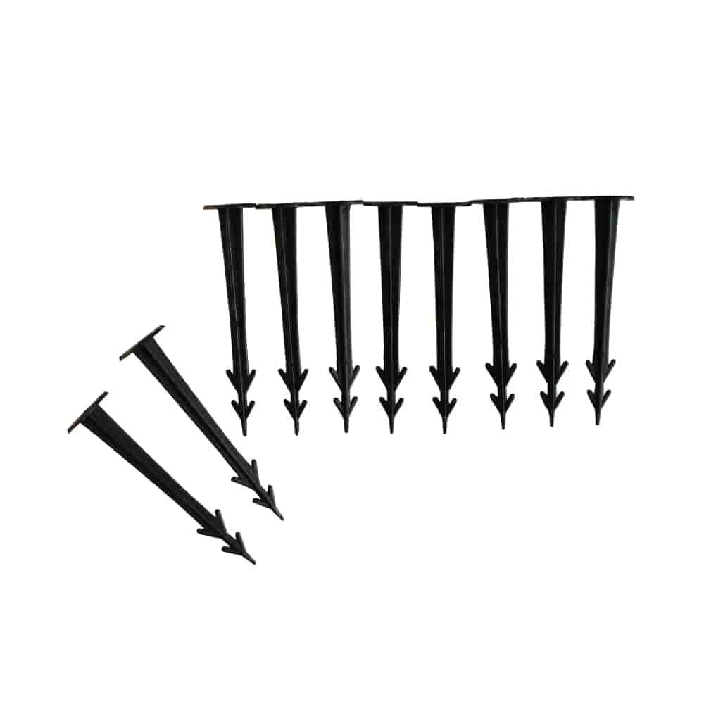 Boni-Shop Ankernagel Bodenanker, 10 Erdnägel, 11,5cm, Kunststoff, für Unkrautvlies