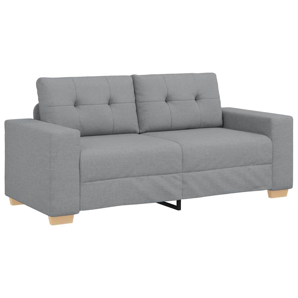 vidaXL Sofa Zweisitzer-Sofa Hellgrau 140 cm günstig online kaufen