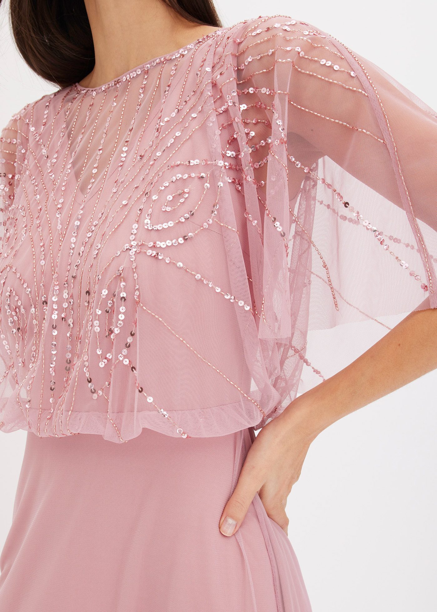 bonprix Maxikleid für Abiball, Festtage und Hochzeiten, aus feinem Tüll – Bild 4 von 5