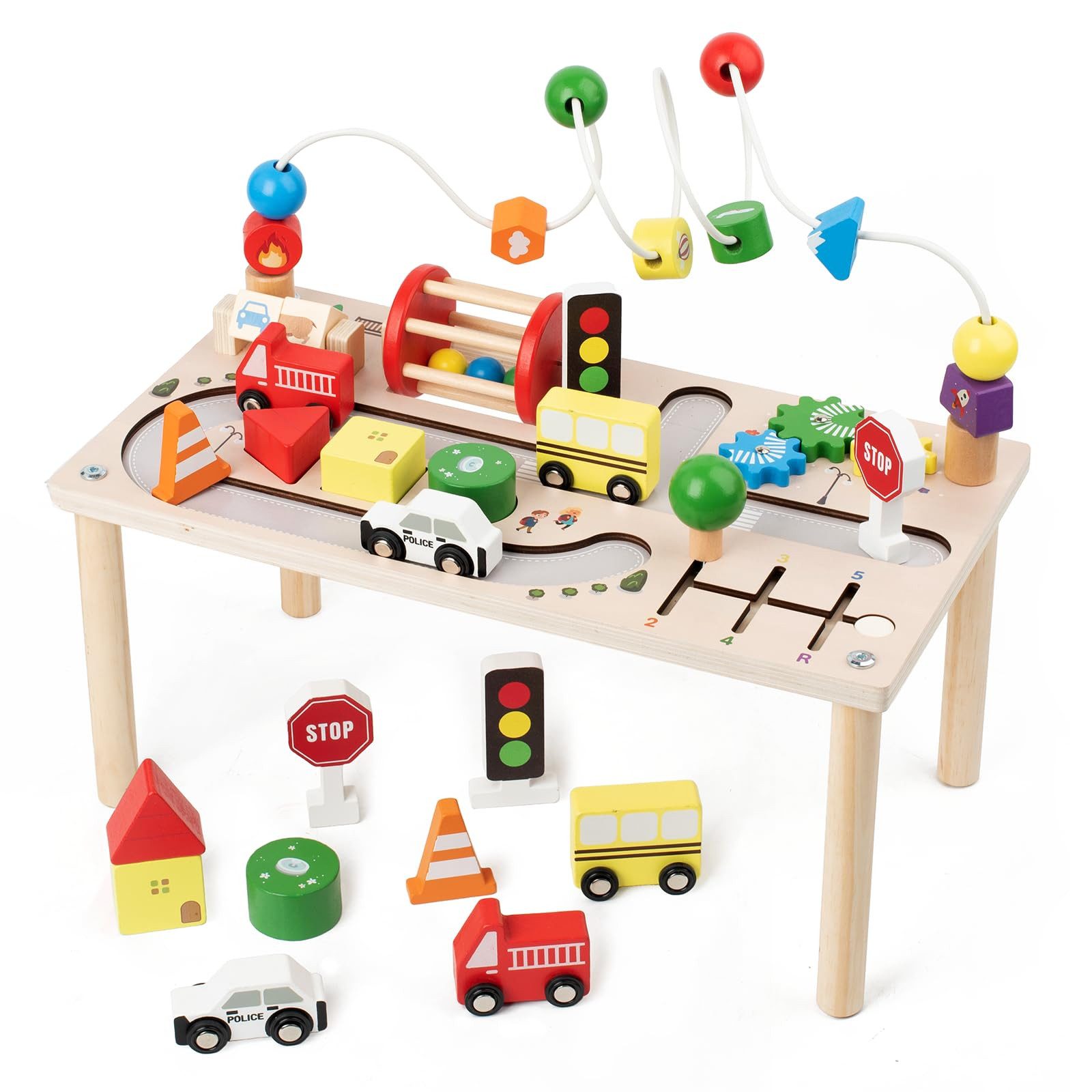 CLTYQ Lernspielzeug 8-in-1-Baby-Aktivitätstisch,Montessori-Holzspielzeug, L günstig online kaufen