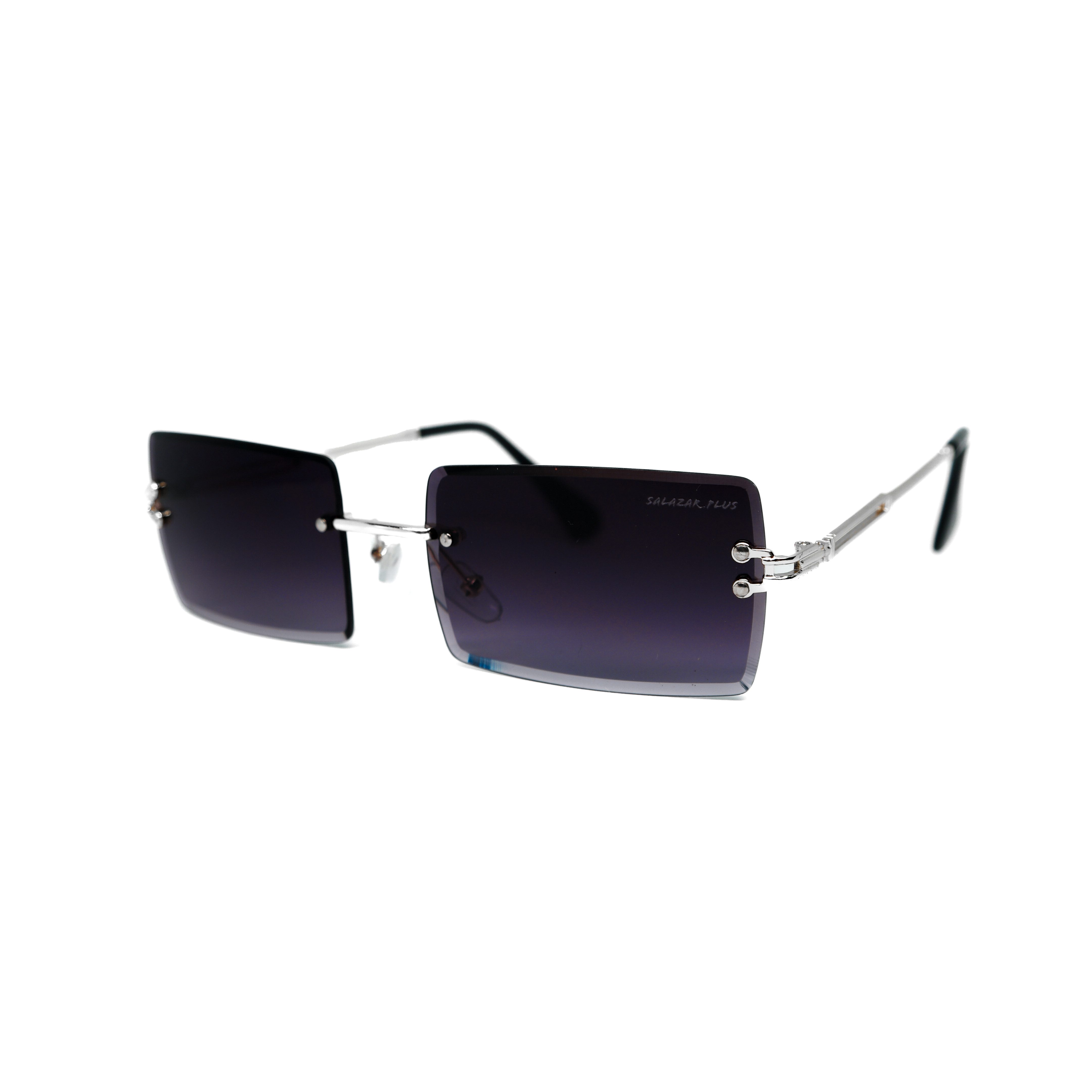 salazar.plus Sonnenbrille Randlos Rechteckig Unisex Rahmenlos Damen Herren leichte Brille