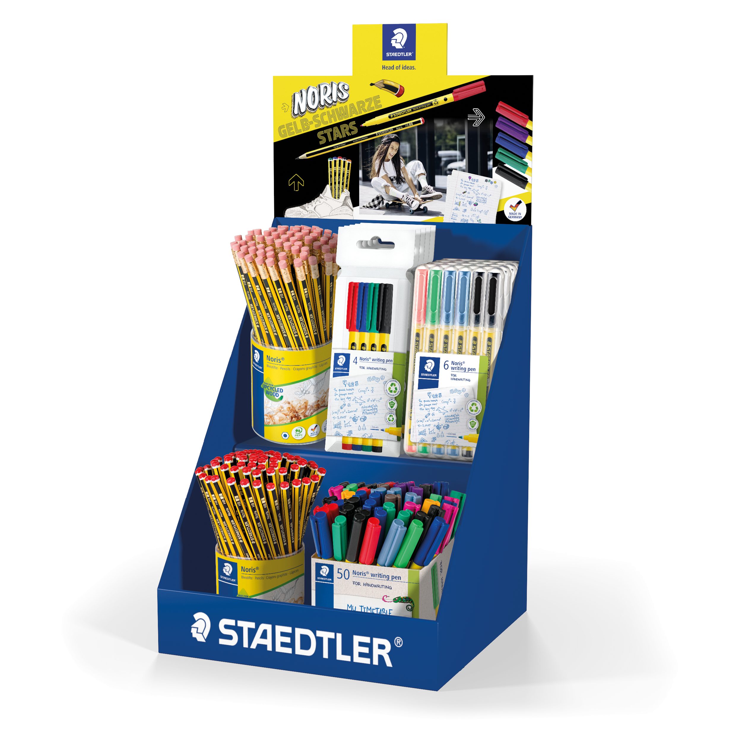 STAEDTLER Bastelnaturmaterial STAEDTLER® 61 CA1 Display Noris sortiert 100% PEFC