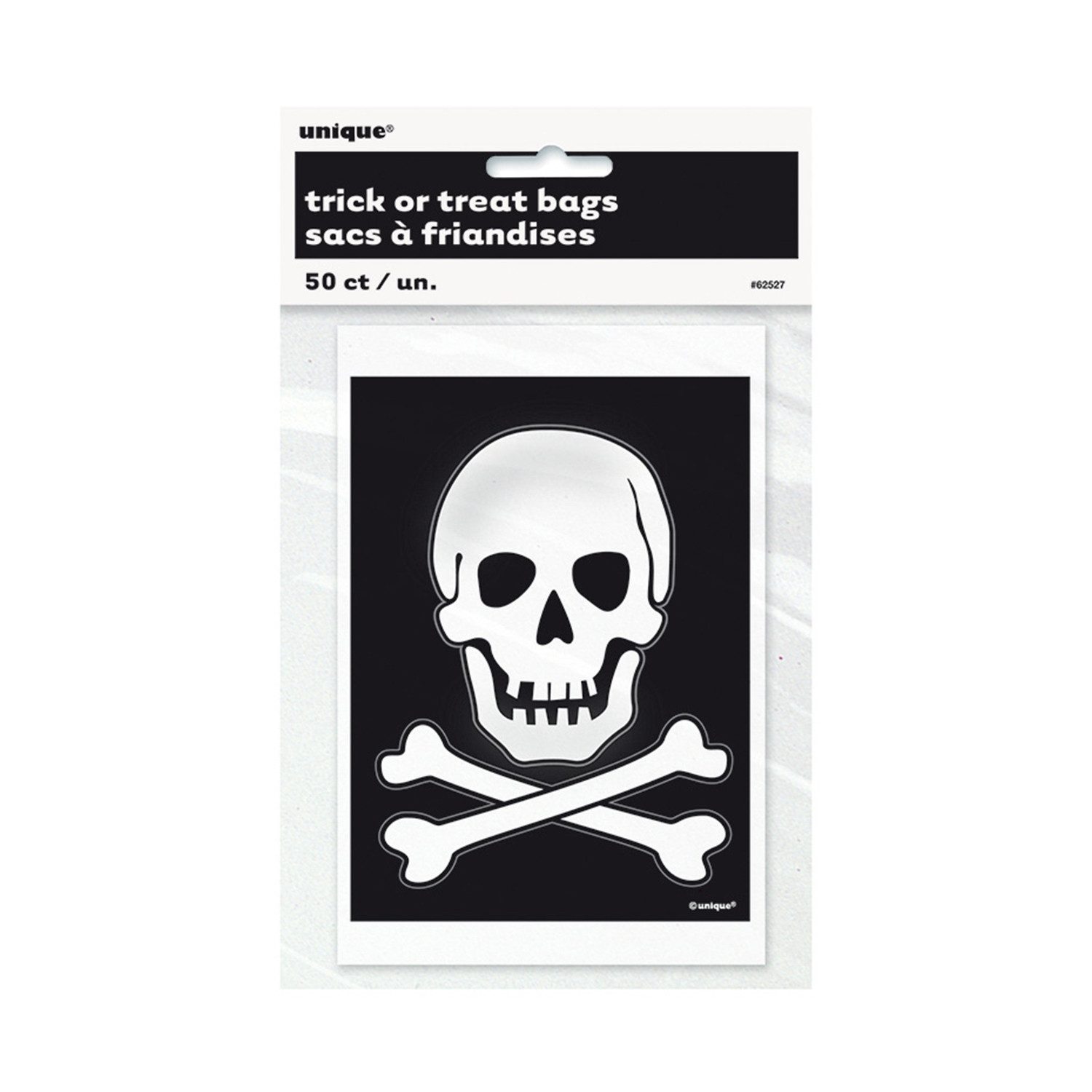 Unique Industries Inc. Geschenkbox Geschenktüte 10x15cm/50Stk Skelett