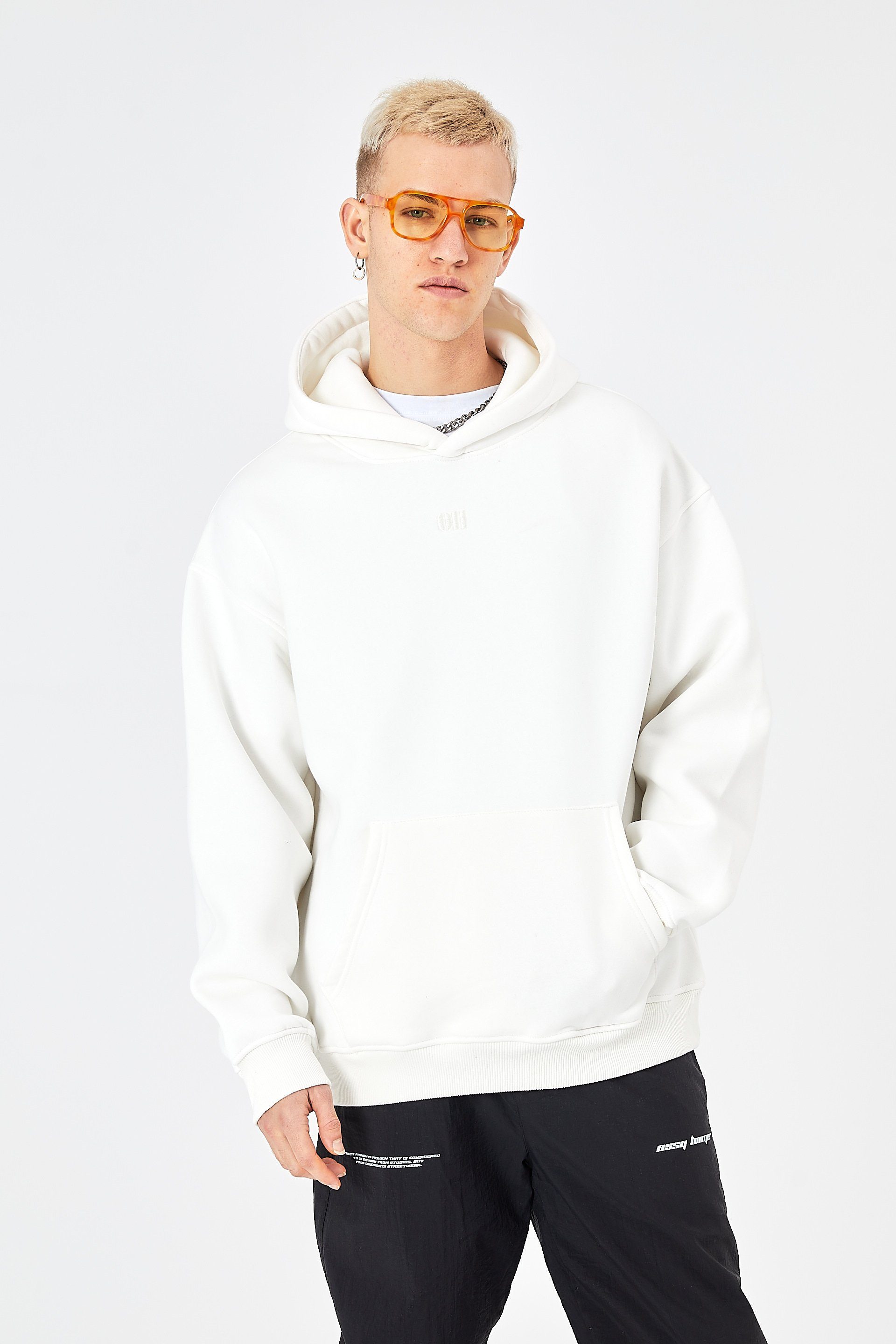 OSSY HOMER Hoodie Oversize Hoodie Basic Cotton Unisex Sweatshirt – Bild 4 von 5