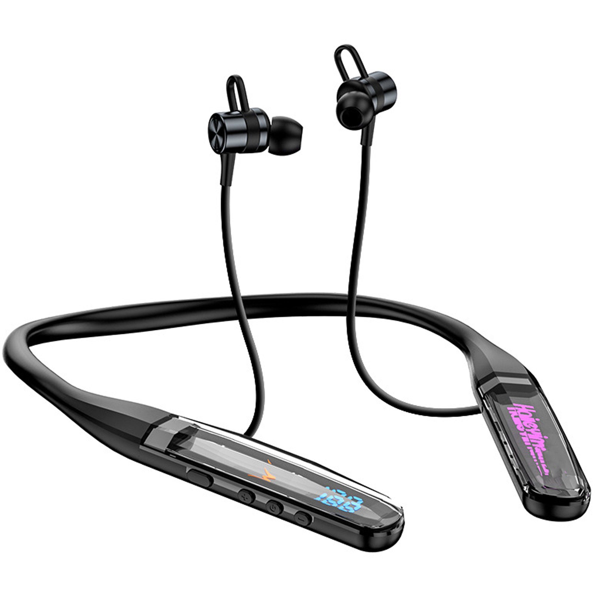 Sport Sport-Kopfhörer 100 Sport Std Mutoy (mit Noise mit kopfhörer HiFi Bluetooth, Cancelling) Ultraleicht Sound in Ohrhörer Earbuds, Kopfhörer 5,3 IPX6 Ear Wasserdicht Magnetisches Bluetooth