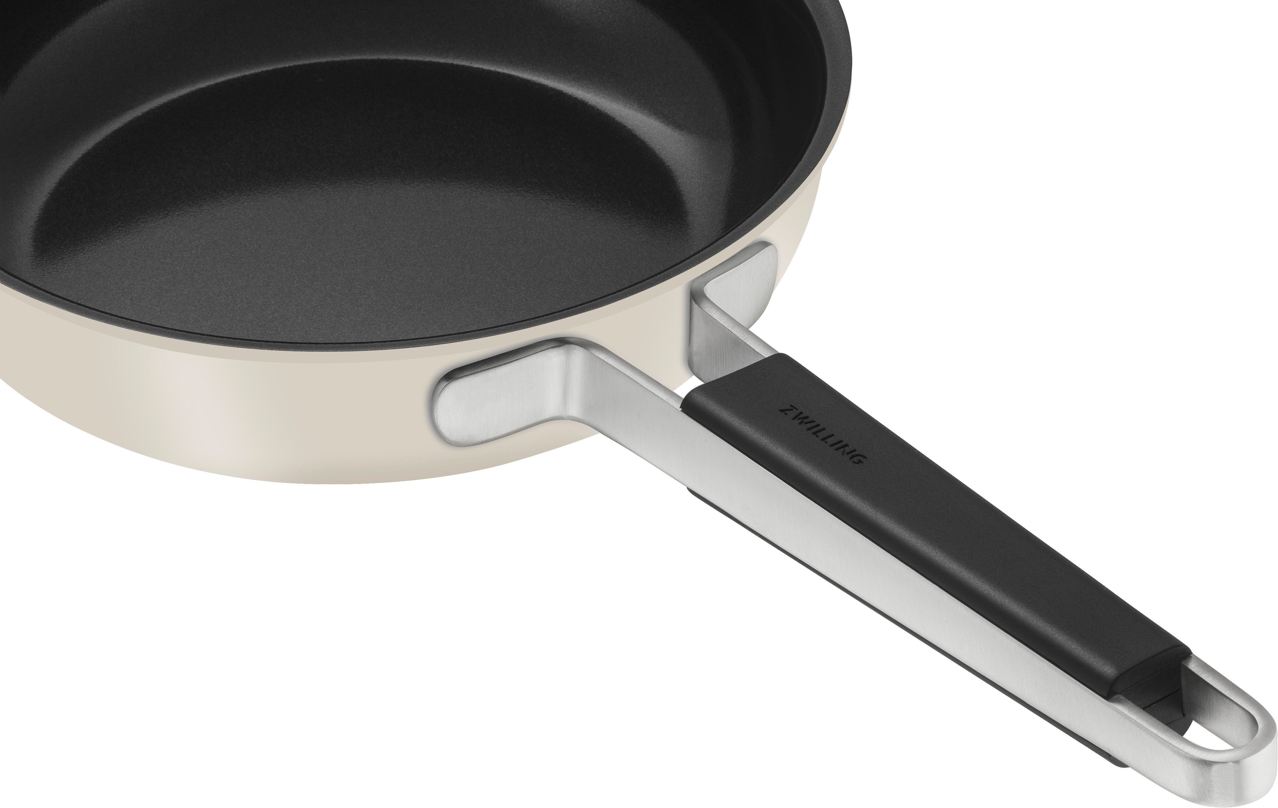 Zwilling Bratpfanne Pure, Edelstahl 18/10 (1-tlg), Keramikbeschichtung, Stay-Cool Griffe, Edelstahl