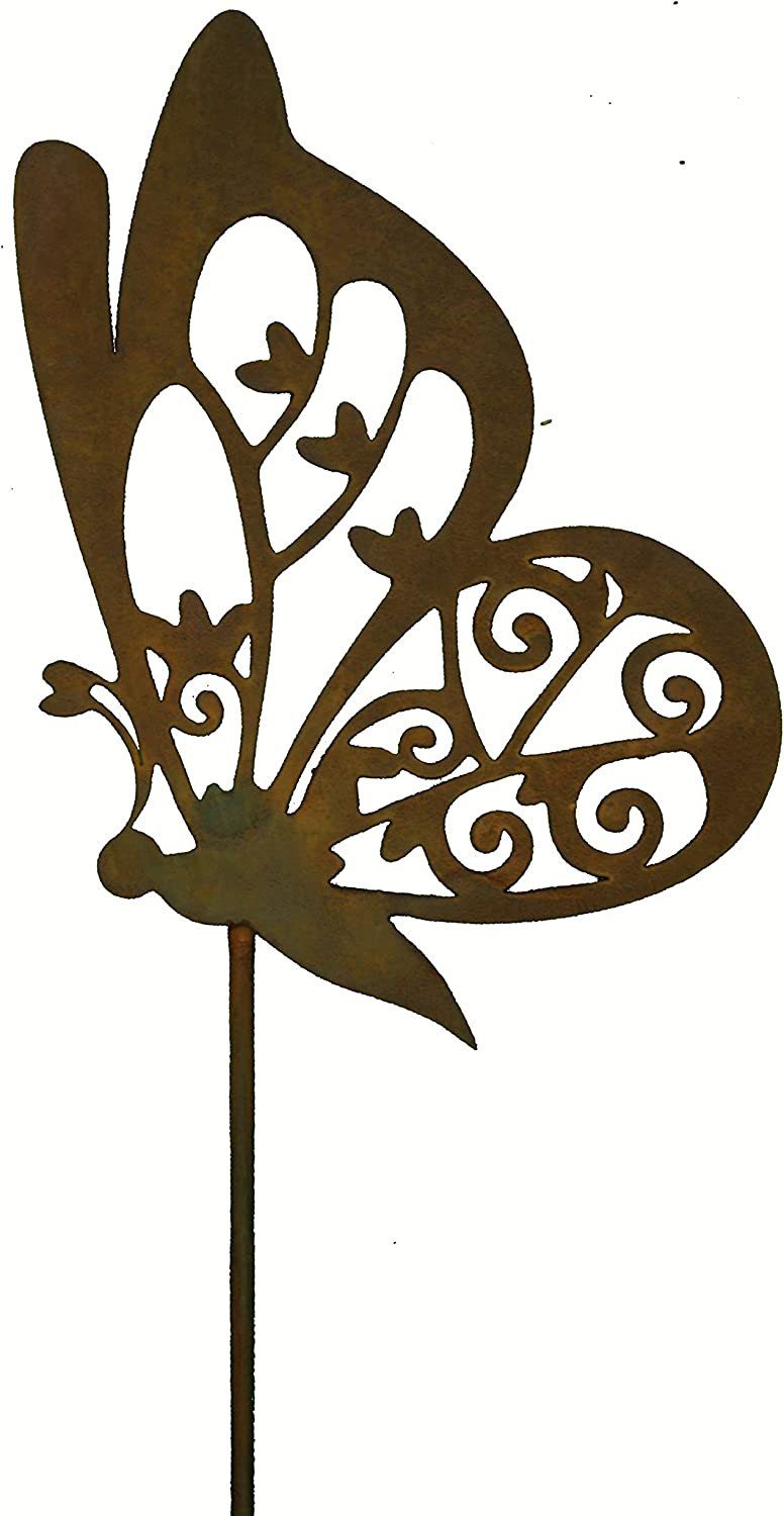 Rostikal Gartenstecker Schmetterling Deko Blumenstecker Echter Rost günstig online kaufen