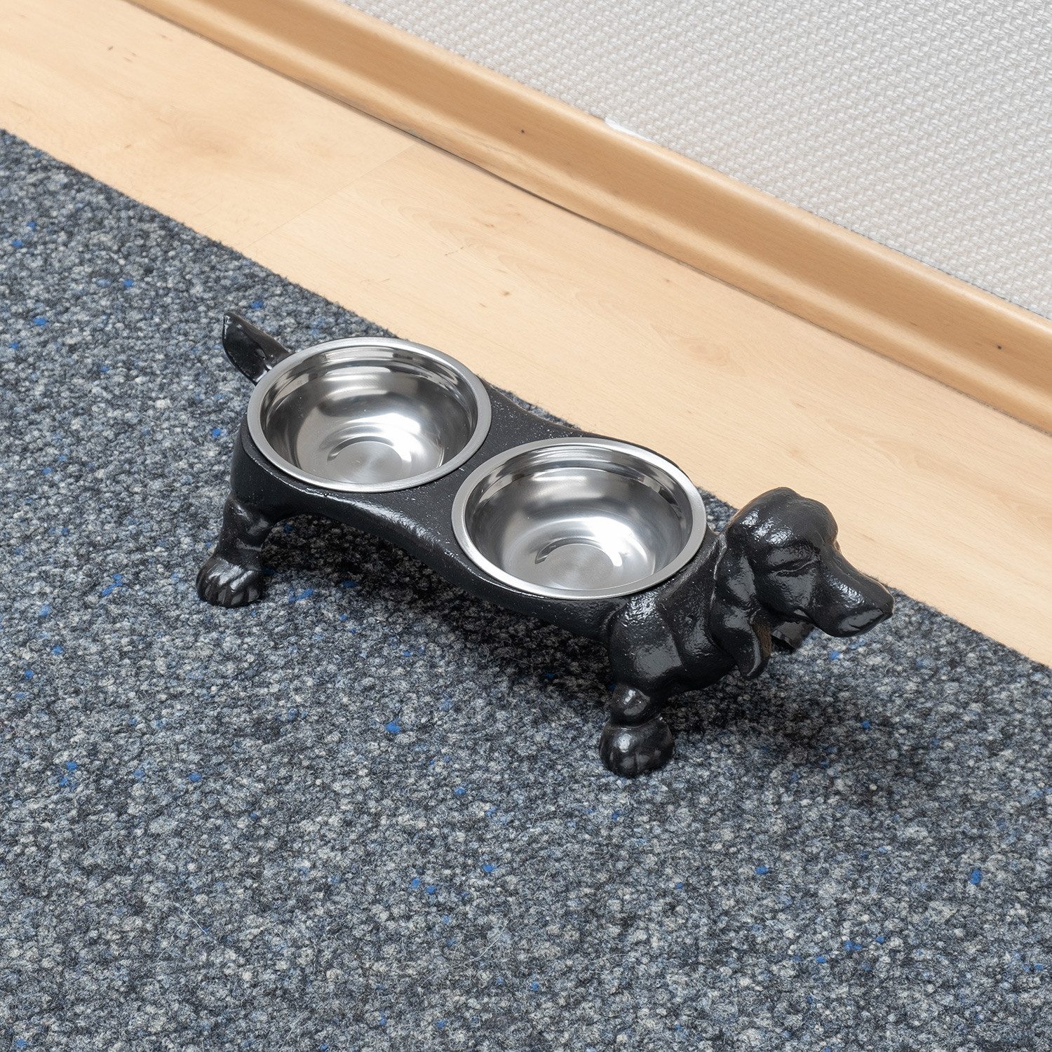 Moritz Futternapf Gusseisen Hundenapf Dackel, Napf Katzennapf Landhaus Fressnapf Antik Hund