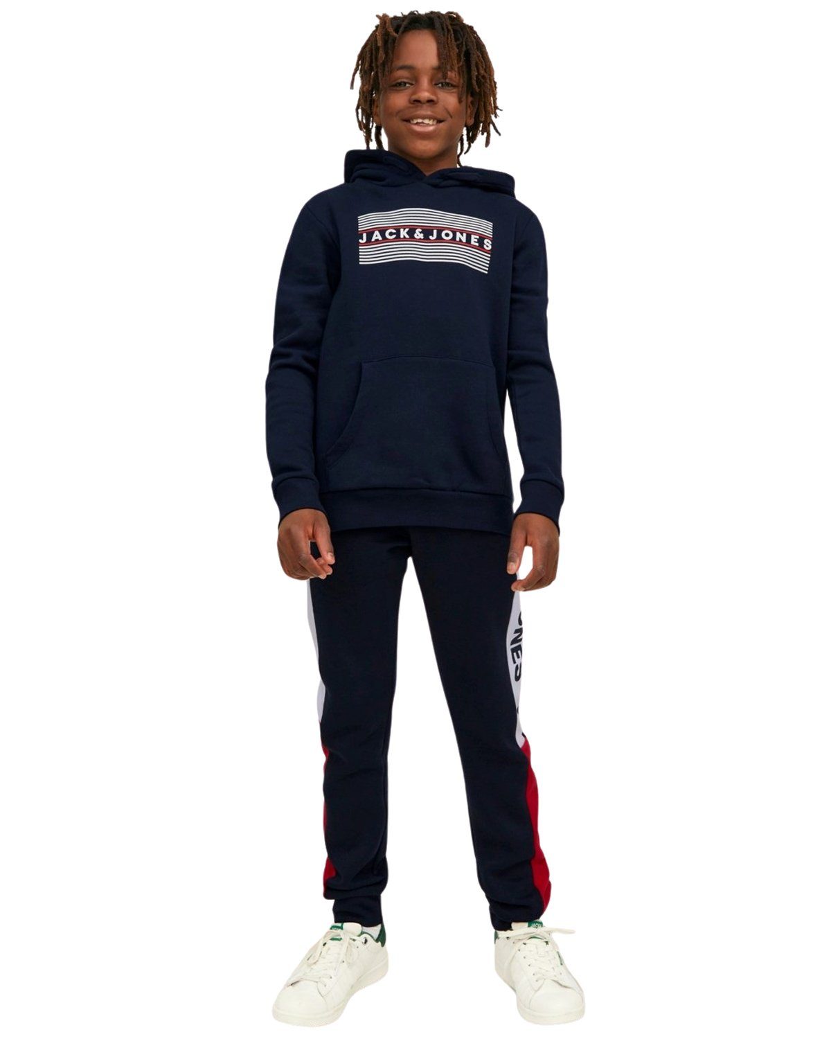 Jack & (Spar Junior Kapuzenpullover Doppelpack 22 Printaufdruck Set, Pullover Doppelpack) Mix mit Jones