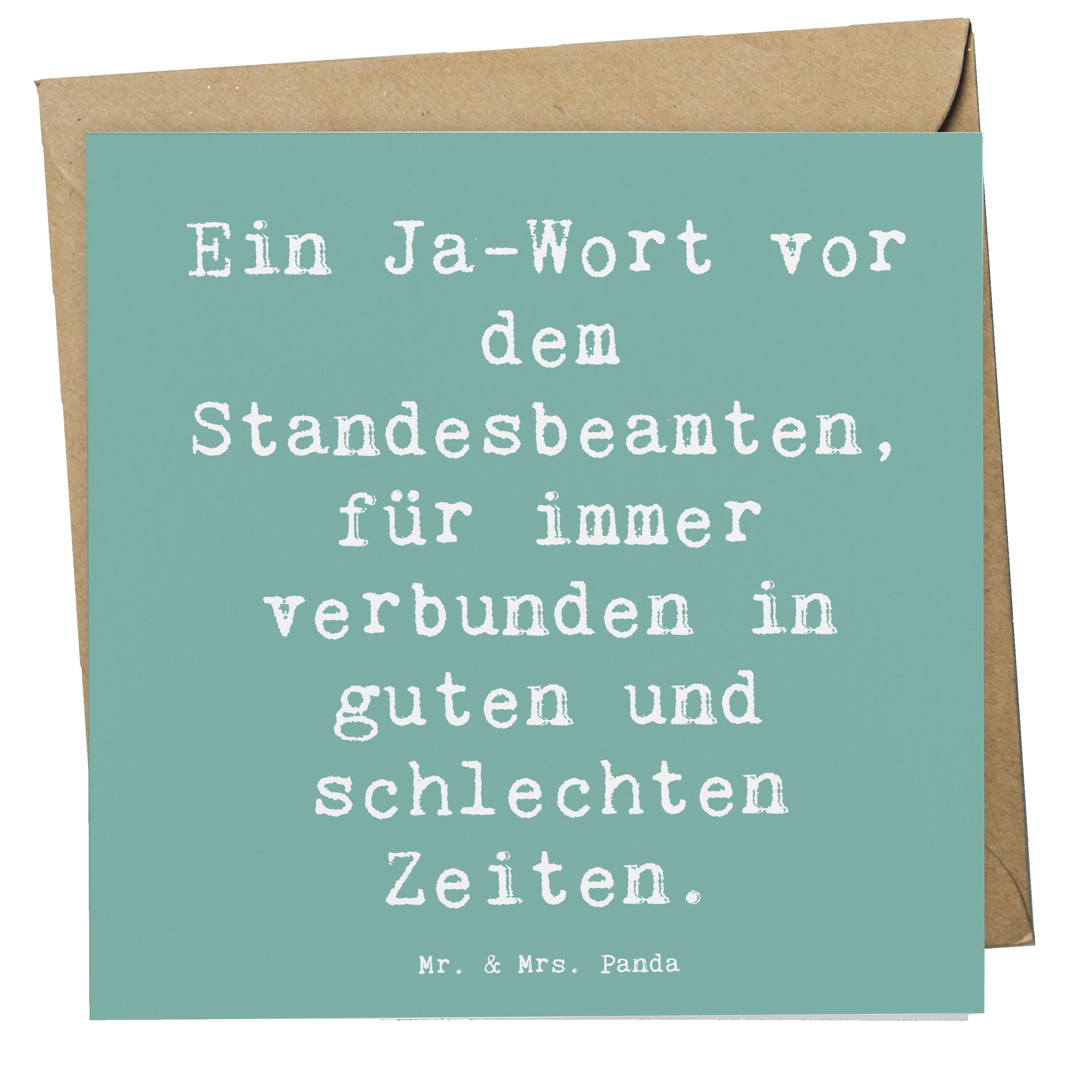 Grußkarte Standesamtliche Trauung Versprechen - Meeresbrise - Geschenk, Vertrau