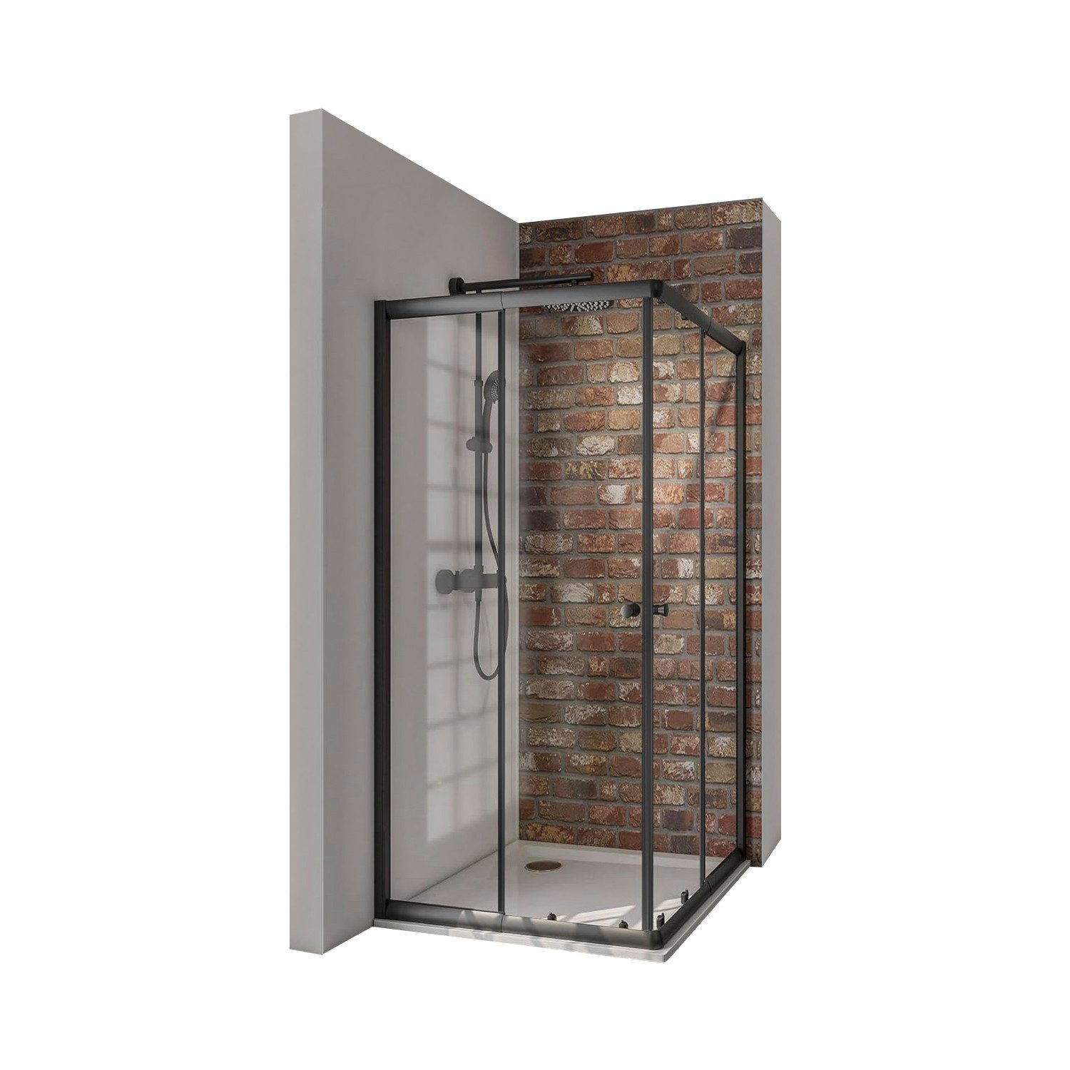 Schulte Eckdusche Sunny, variabler Verstellbereich 75x75 - 90x90 cm, Höhe: günstig online kaufen