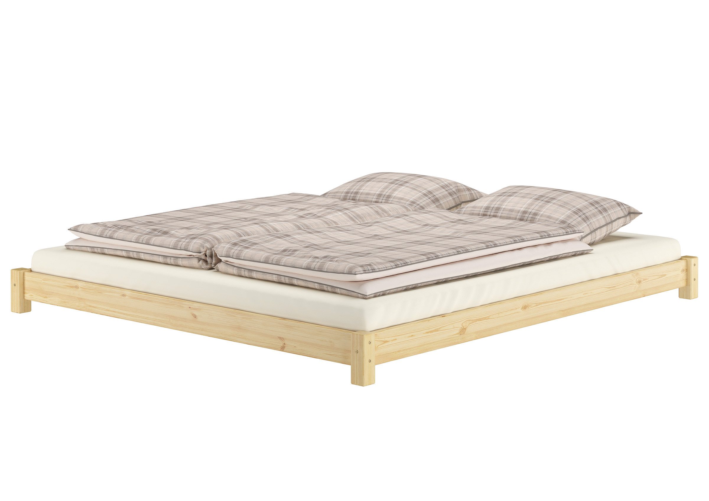 ERST-HOLZ Bett Flaches Echtholzbett Bodenbett 200 günstig online kaufen